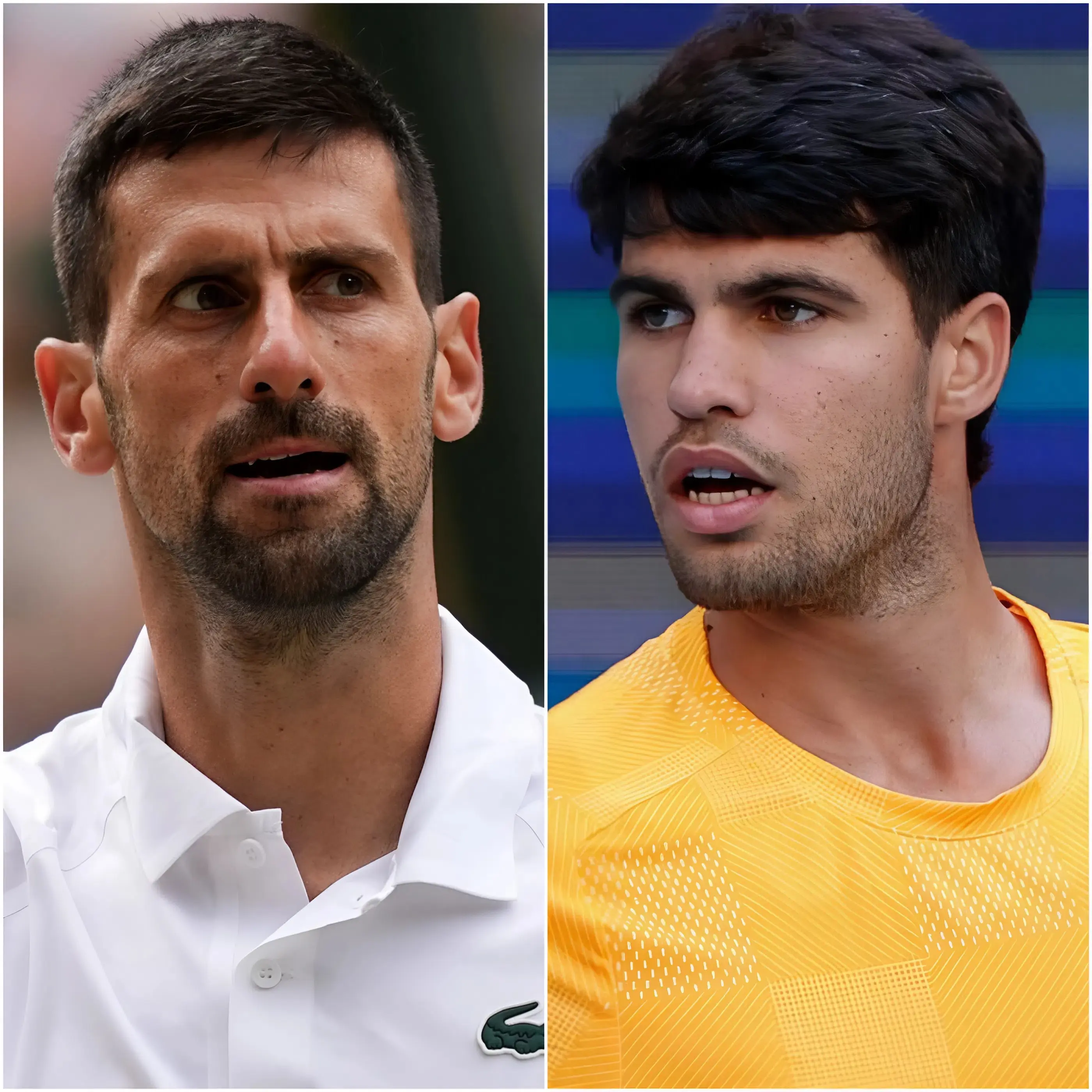 Cover Image for 🔥🎾 The tennis world is in shock after an unexpected moment! Novak Djokovic, living tennis legend, surprised everyone by speaking out right after Carlos Alcaraz’s defeat at the Miami Open.