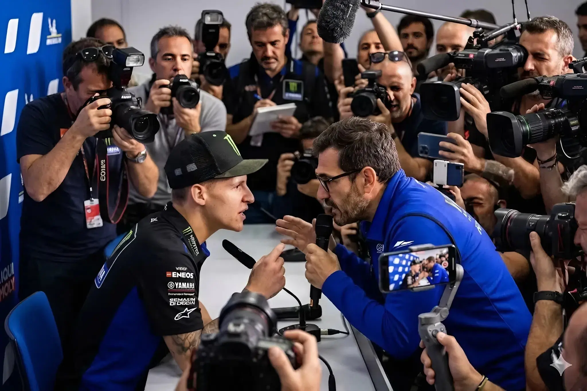 Cover Image for 🔥 SHOCKING LIVE NEWS FROM MOTOGP: Internal crisis at Yamaha Motor Racing! Fabio Quartararo has stunned the racing world by openly criticizing team owner Paolo Pavesio during a press conference. No more vague statements