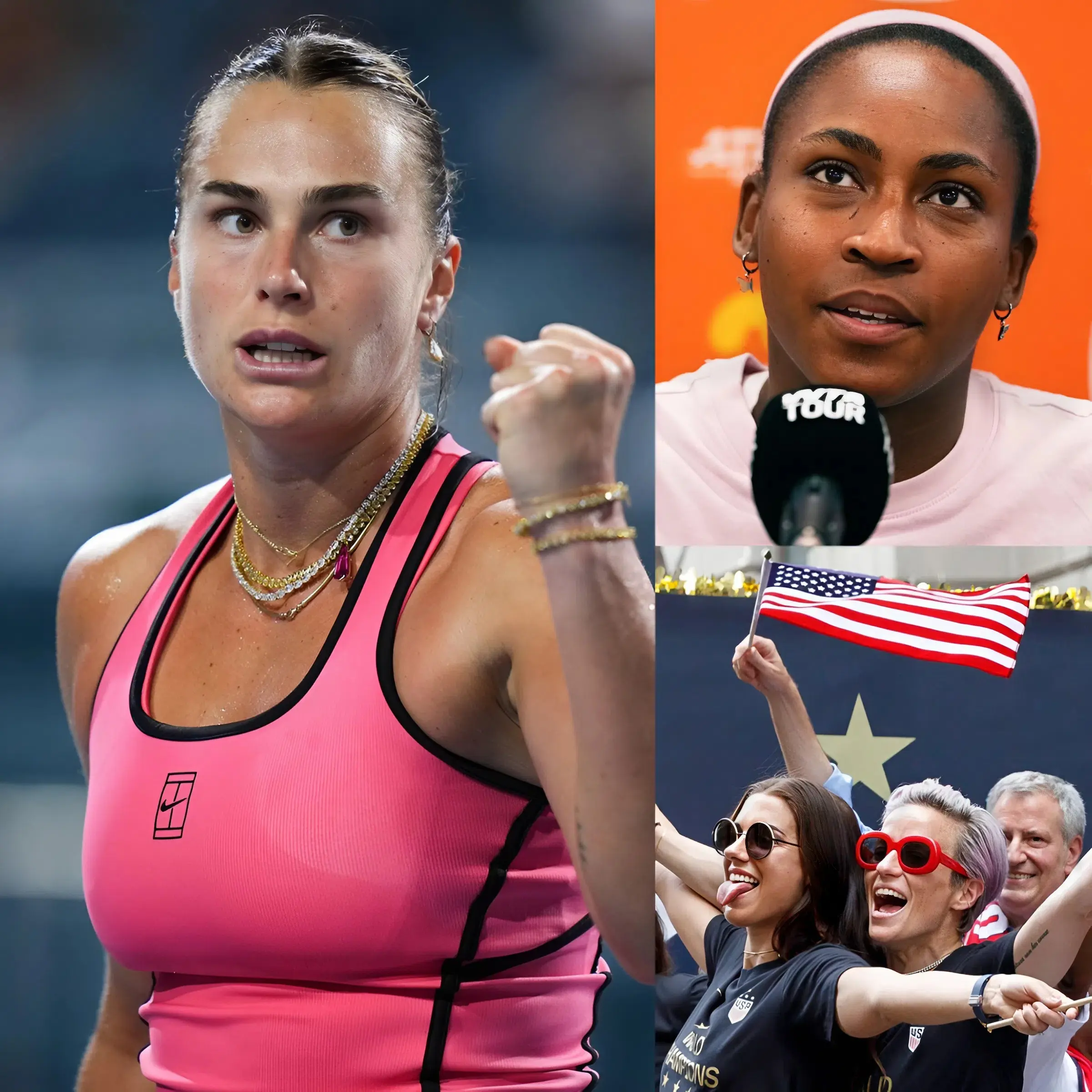Cover Image for 🚨 BREAKING: Aryna Sabalenka demands removal of American flag-waving fans at Hard Rock Stadium, citing “unfair pressure” vs Coco Gauff — Gauff fires back with 14 brutal words, igniting massive backlash just before the match 🔥