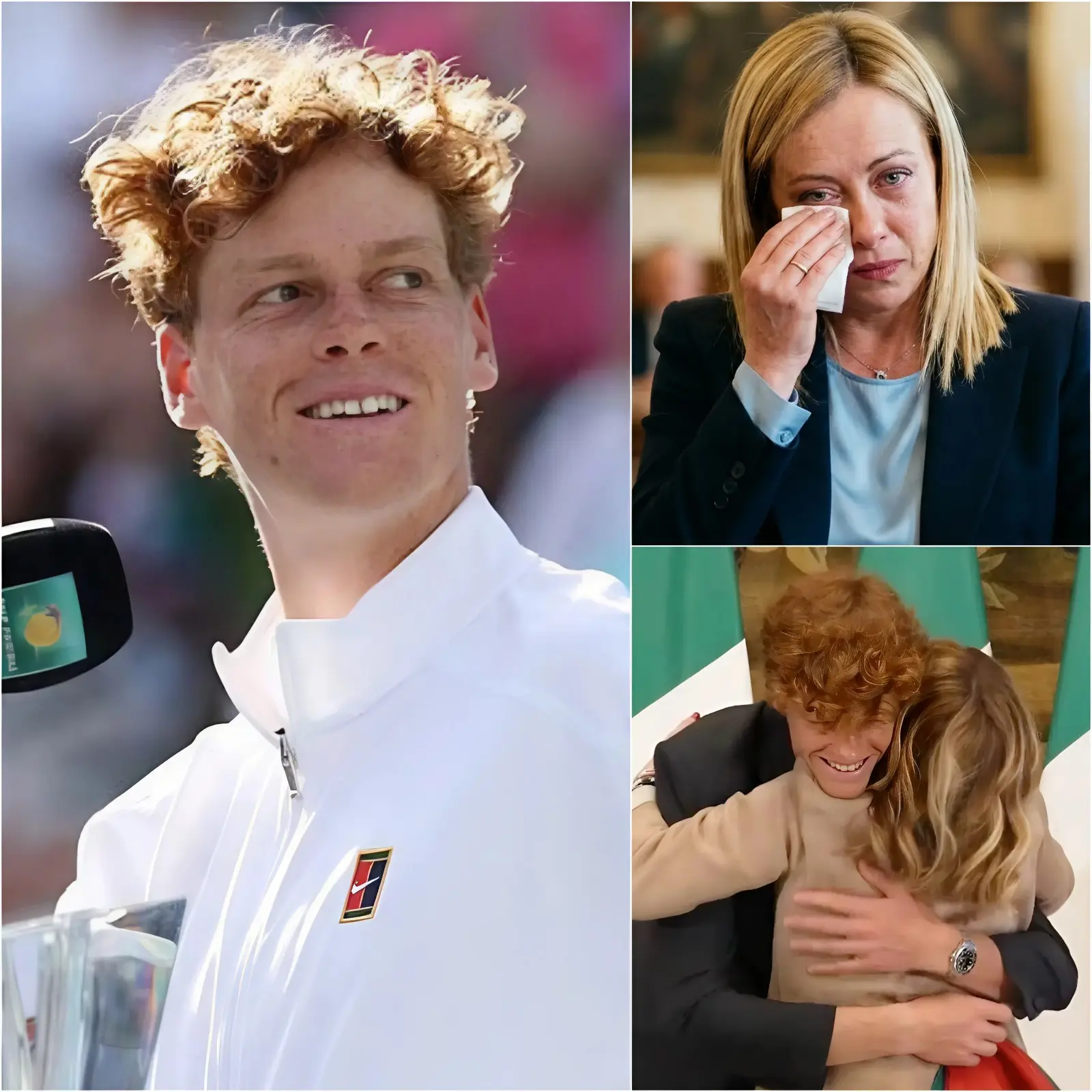 Cover Image for Un momento emozionante: Jannik Sinner commuove la sala con parole inaspettate rivolte al Primo Ministro Giorgia Meloni