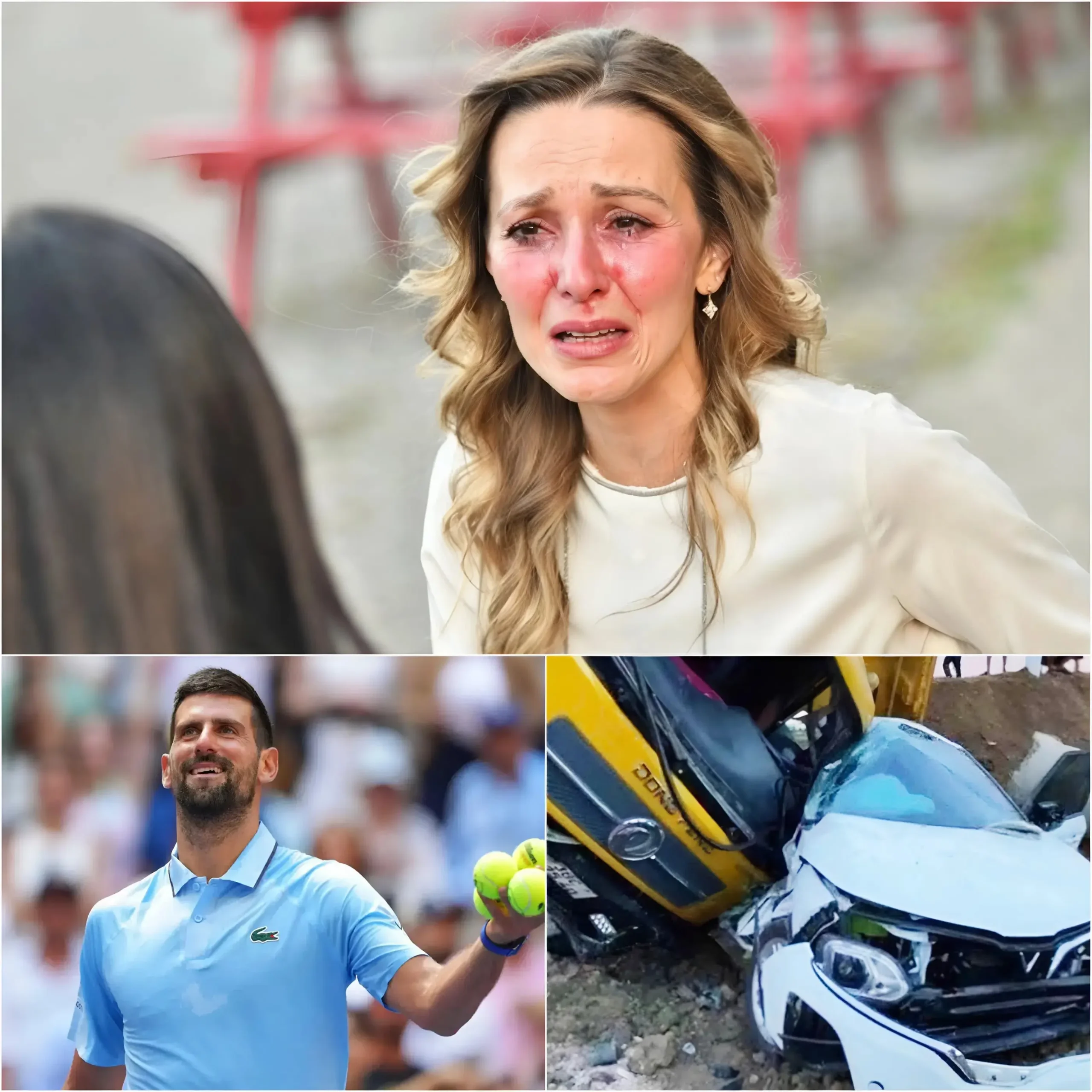 Cover Image for 🚨 NOTICIA DE ÚLTIMA HORA: Jelena Djokovic confirma en shock que su esposo, Djokovic, sufrió un grave accidente de tráfico anoche cerca de Monte Carlo, donde se estaba preparando para el Monte Carlo Masters.
