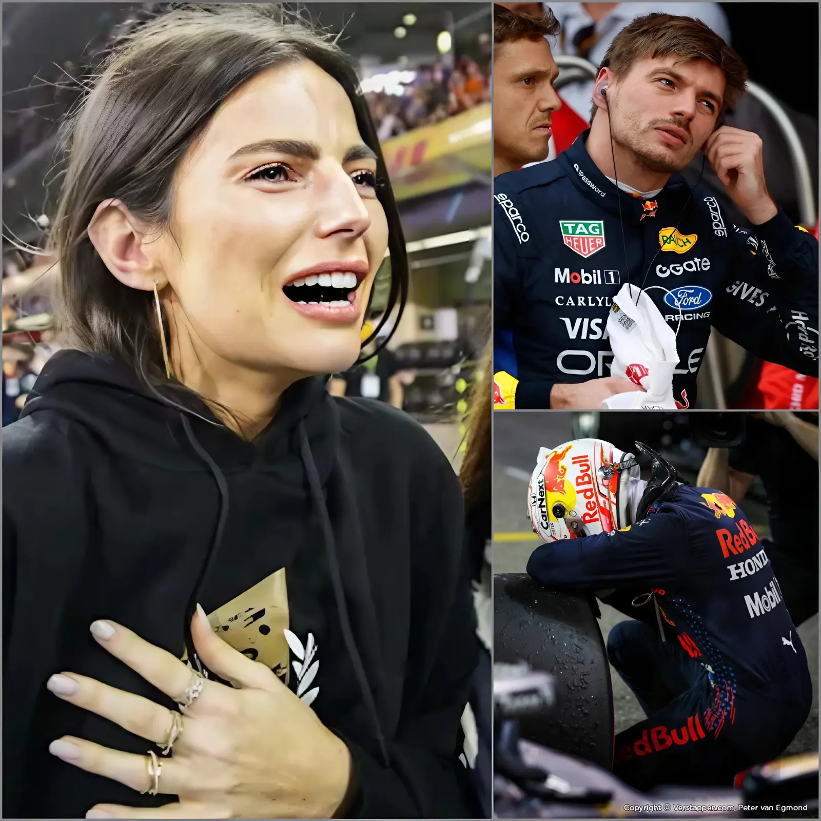 Cover Image for 🚨💔“Raak mijn man niet aan!” Kelly Piquet kon haar emoties niet bedwingen toen ze haar vriend, Max Verstappen, verdedigde te midden van de storm van kritiek die op hem gericht was na zijn recente slechte resultaten in het F1-seizoen van 2026.