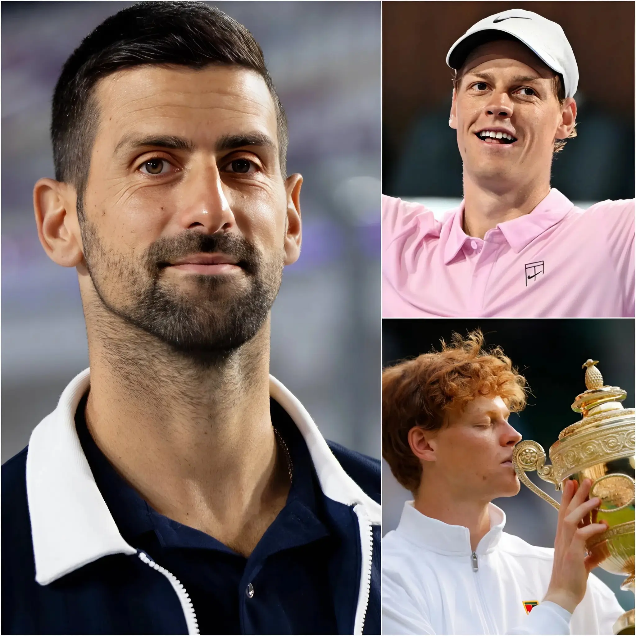 Cover Image for ULTIME NOTIZIE: Novak Djokovic, l’icona leggendaria del tennis, ha parlato apertamente, definendo Jannik Sinner la nuova leggenda di questa generazione. Ha ammesso che nemmeno lui è riuscito a rompere il record dei Masters 1000 ATP e a completare la collezione di sei titoli Masters 1000 a soli 24 anni