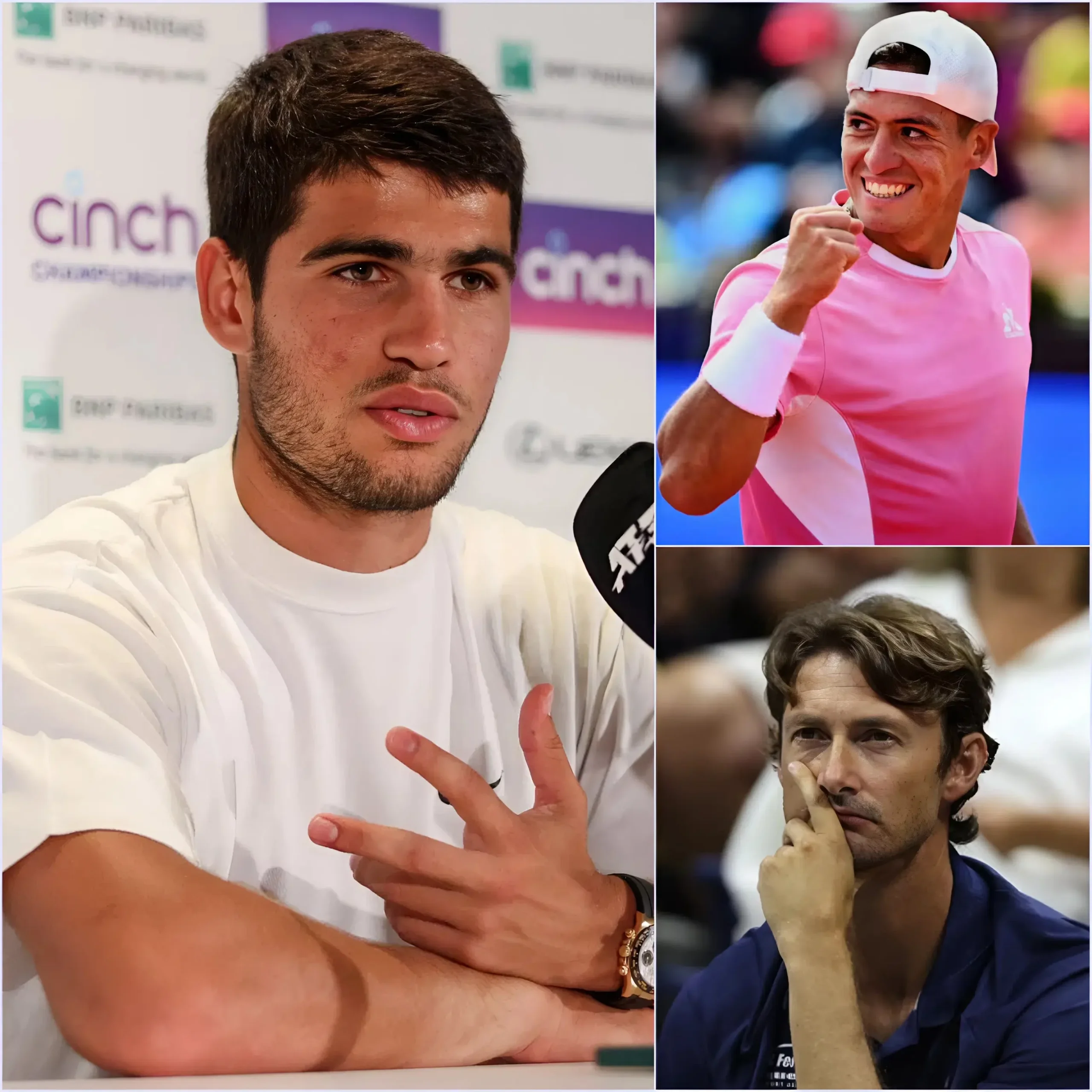 Cover Image for BREAKING NEWS đš Carlos Alcaraz has just made a shocking announcement that he will not compete in tonightâs match against Sebastian Baez due to an injury