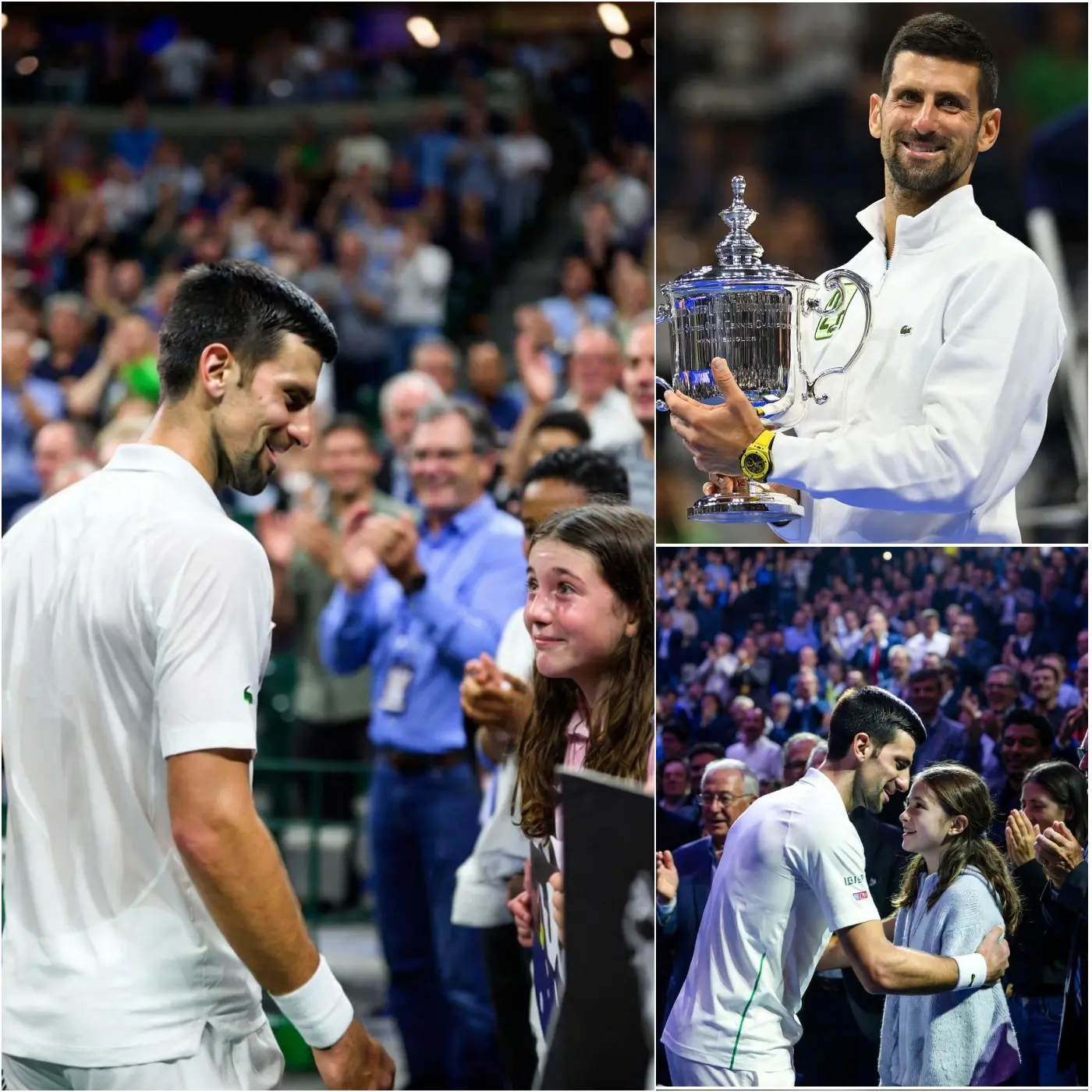 Cover Image for đ„ Novak Djokovic a soudainement quittĂ© le court en plein match et sâest dirigĂ© directement vers une fillette de 13 ans qui avait Ă©conomisĂ© chaque centime pendant des mois juste pour voir son idole une seule fois dans sa vie !