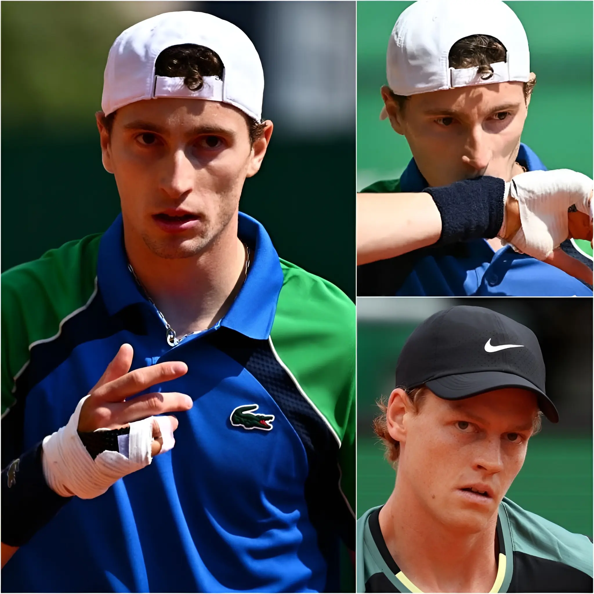 Cover Image for “Imbroglio! Questa racchetta che aumenta la potenza deve essere vietata!” 🔴 Ugo Humbert ha inasprito le tensioni dopo la partita esprimendo inaspettatamente il sospetto che il suo avversario Jannik Sinner possa aver utilizzato una racchetta presumibilmente progettata per “aumentare la potenza” durante il loro teso incontro al torneo Indian Monte Carlo.