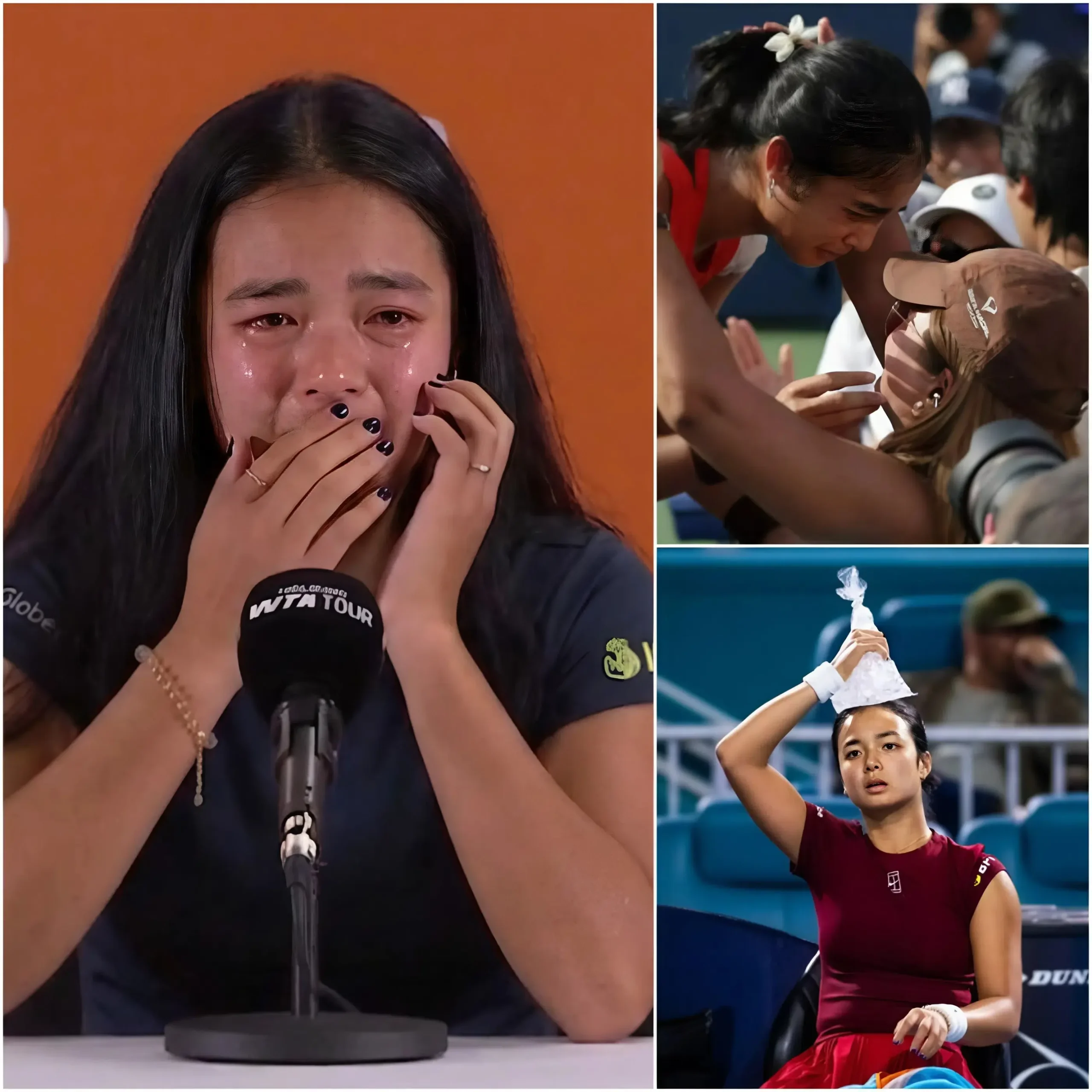Cover Image for 30 MINUTES AGO: “I’m sorry for letting everyone down, I tried my best” . After her loss to Jeļena Ostapenko at the Linz Open, Alexandra Eala broke down in tears, apologizing to fans. She revealed she played with a serious injury and couldn’t perform at 100%, but still tried her best and asked for understanding from supporters.