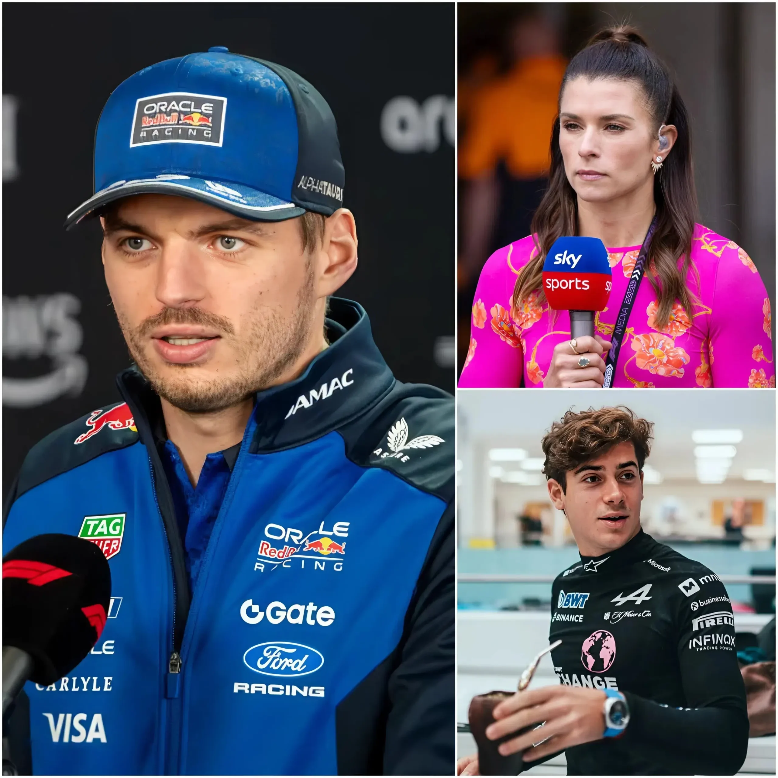 Cover Image for 🚨HACE 10 MINUTOS — El piloto Max Verstappen no pudo contener sus emociones y lanzó una declaración contundente defendiendo a Franco Colapinto frente a las críticas polémicas de Danica Patrick.