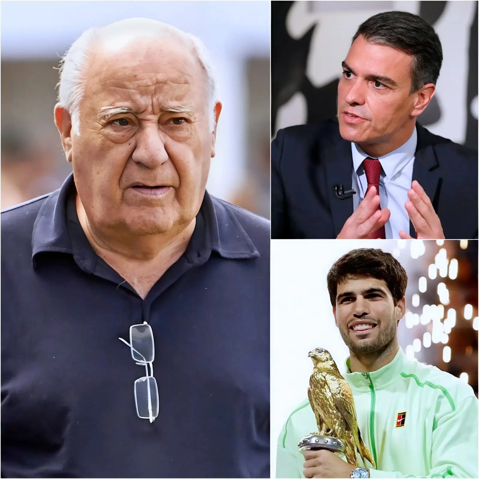Cover Image for 🚨 NOTICIA QUE SACUDE AL MUNDO: El magnate global Amancio Ortega ha provocado una tormenta mediática al criticar duramente al presidente del Gobierno de España, Pedro Sánchez, cuestionando públicamente su liderazgo y la manera en que protege a los atletas del país, destacando especialmente al tenista Carlos Alcaraz.