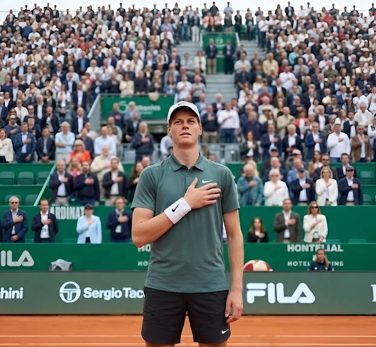 Cover Image for ✨✨ Nobody expected it, but Jannik Sinner’s spontaneous gesture after the match left the Monte-Carlo Masters crowd speechless.