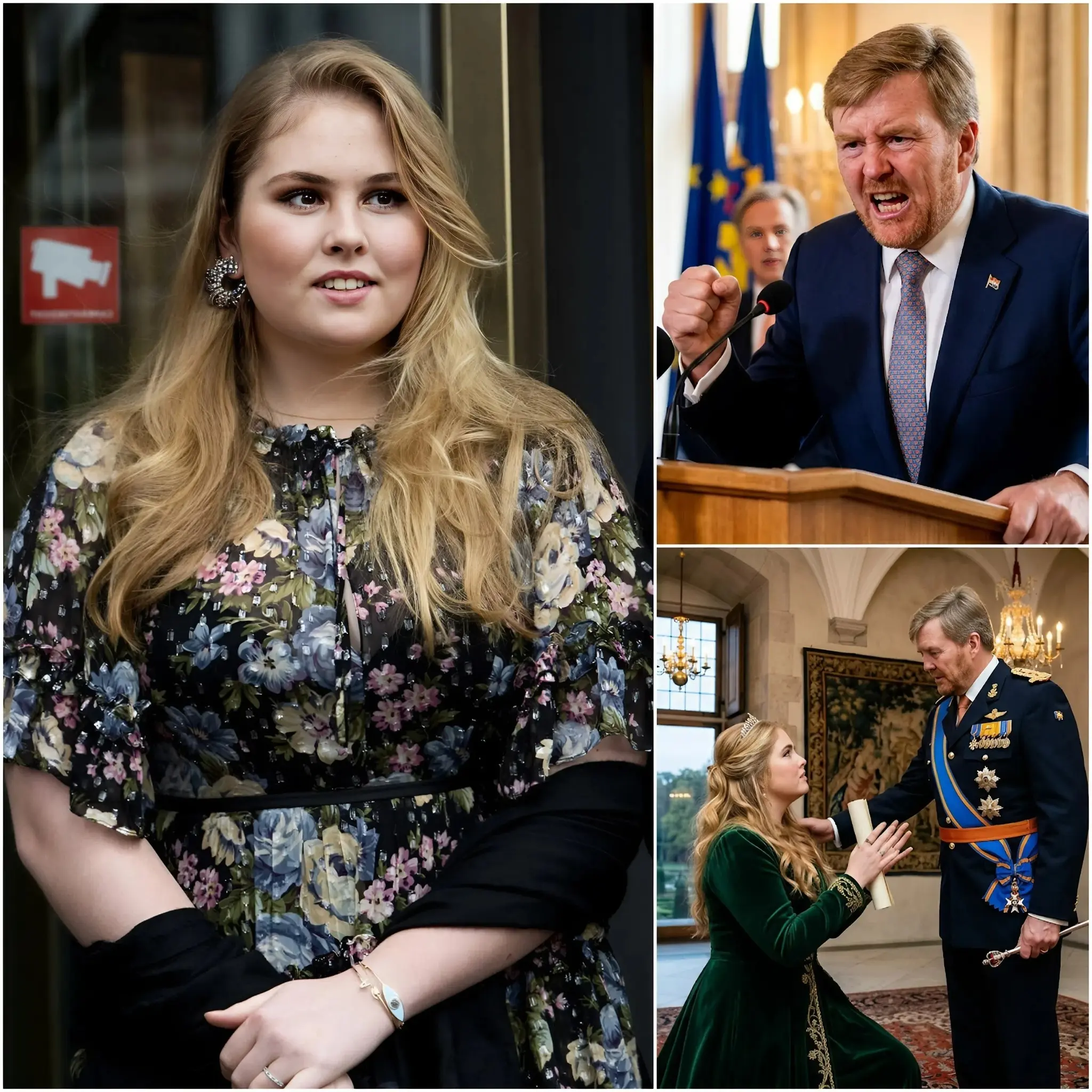Cover Image for 🚨 “DIT IS DE LAATSTE KEER!” — Willem-Alexander zou een hard ultimatum hebben gesteld en verklaard dat, als Prinses Amalia haar controversiële relatie niet beëindigt, hij alle banden met haar zal verbreken — een ongekende stap binnen het Koninklijk Huis. 😱