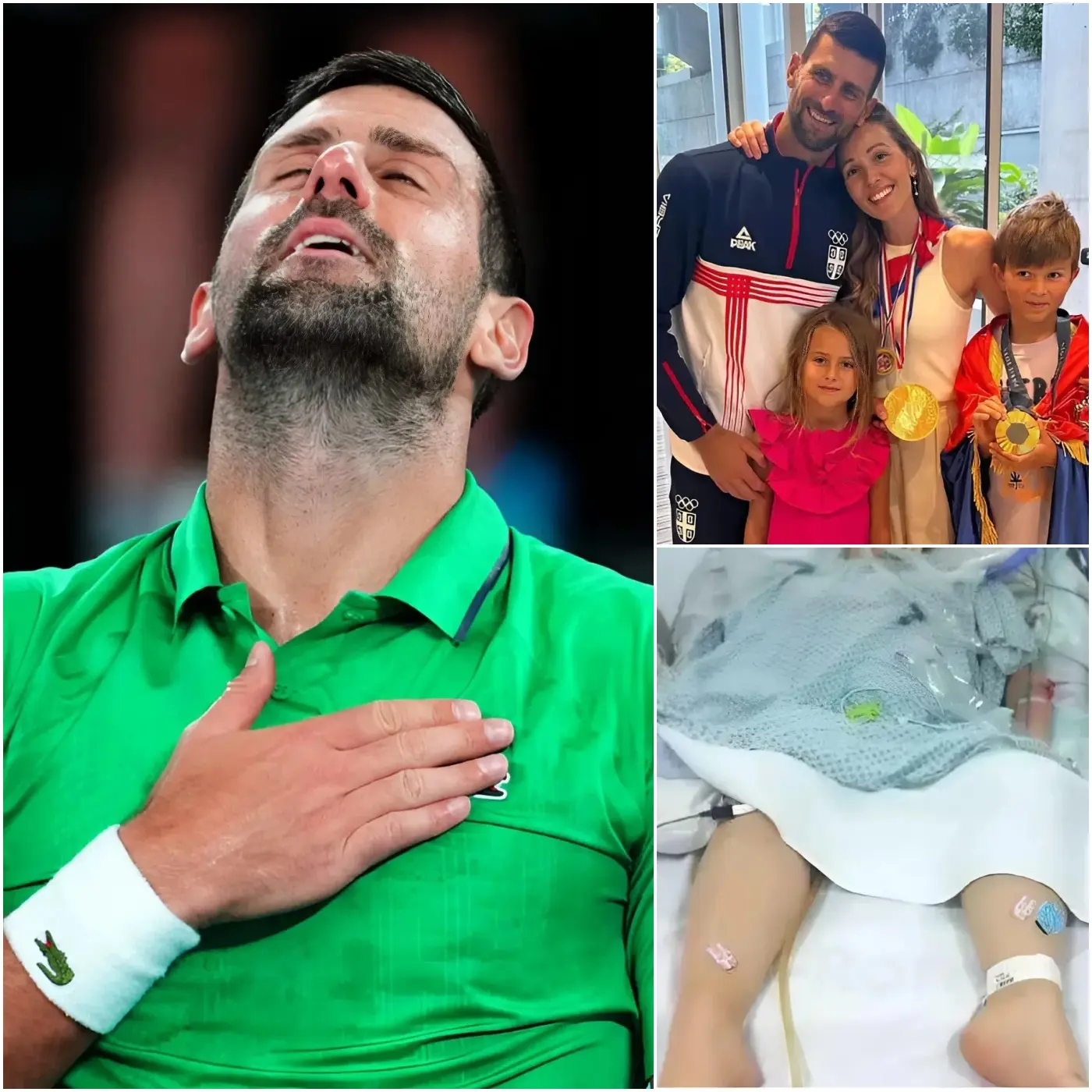 Cover Image for 💔 TRISTE NOTICIA: Hace apenas 3 minutos en Serbia, la familia de la estrella del tenis Novak Djokovic, tras una importante cirugía decisiva para su carrera, emitió un anuncio urgente y conmovedor para sus fans: actualmente él se encuentra… 👇