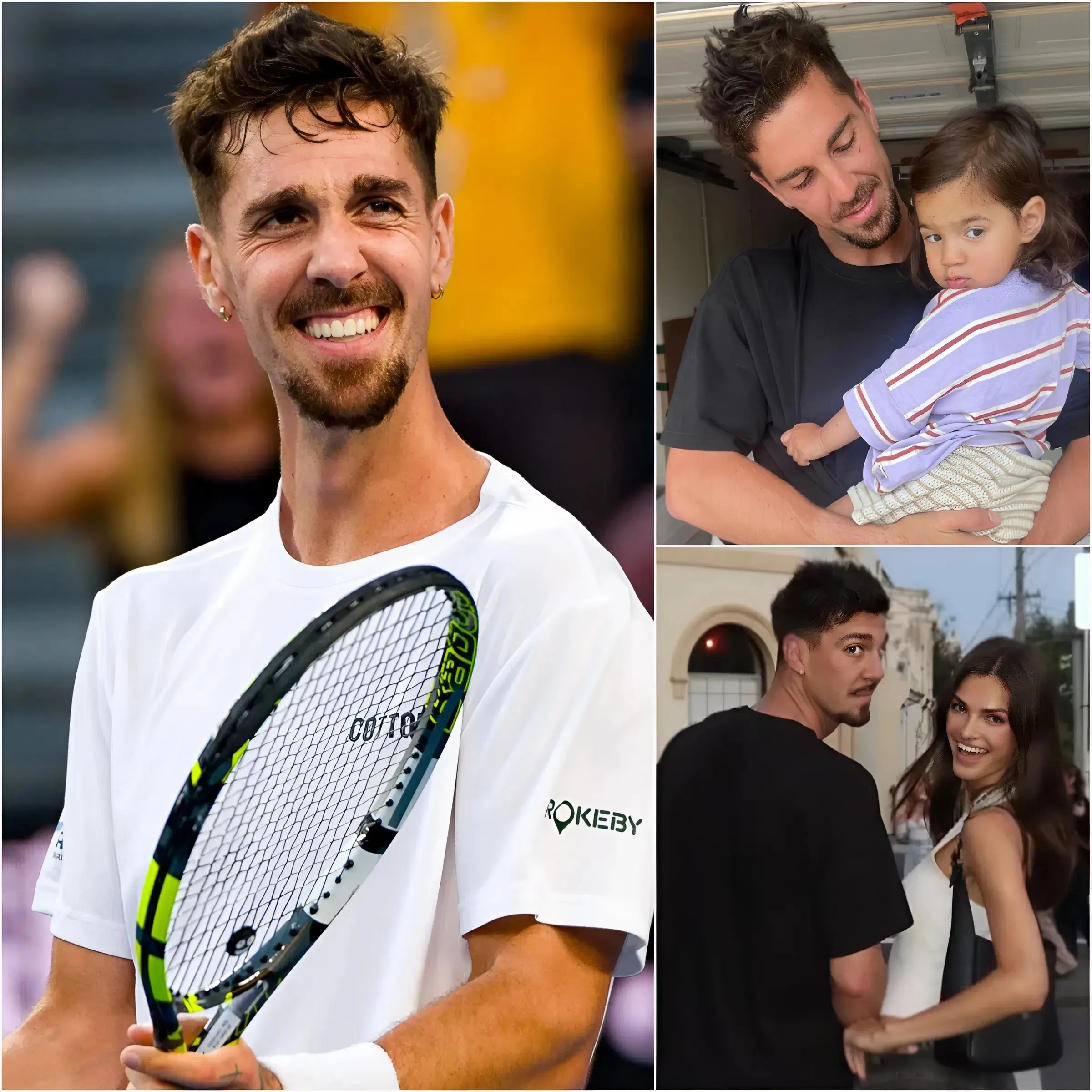 Cover Image for 🎉❤️ CONGRATULATIONS: An unbelievable piece of joyful news has arrived for the family of Thanasi Kokkinakis, leaving the tennis world stunned as he quietly revealed that he has become a father.