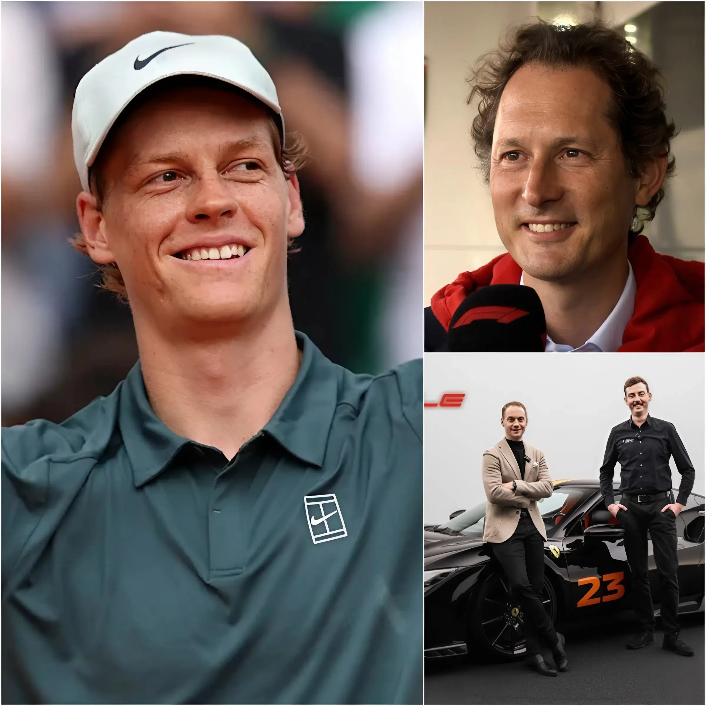 Cover Image for 🔥 BREAKING – 20 MINUTES AGO: John Elkann shocks Monte Carlo as Jannik Sinner receives personalized supercar, landmark ambassador deal, and delivers emotional 13-word message that leaves crowd silent before both men break down in tears