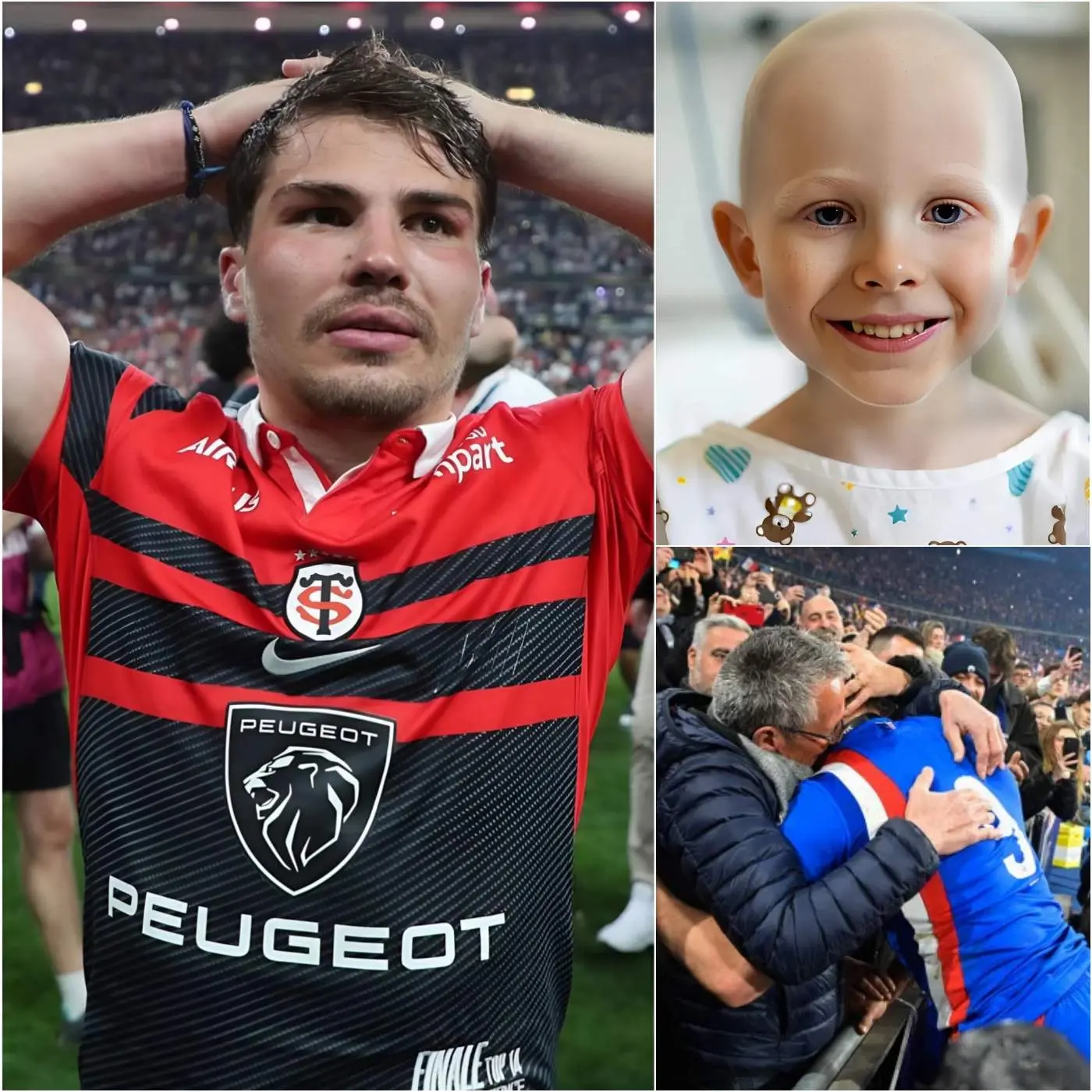 Cover Image for 💔🥲 Un garçon de 7 ans, atteint d’une tumeur cérébrale maligne, a révélé son dernier souhait : parler à son idole, Antoine Dupont. Mais ce que Dupont a fait n’était pas un simple coup de fil… il a fait bien plus, laissant tout l’hôpital et la famille de l’enfant complètement stupéfaits 😢 Découvrez tous les détails dans les commentaires ci-dessous 👇👇