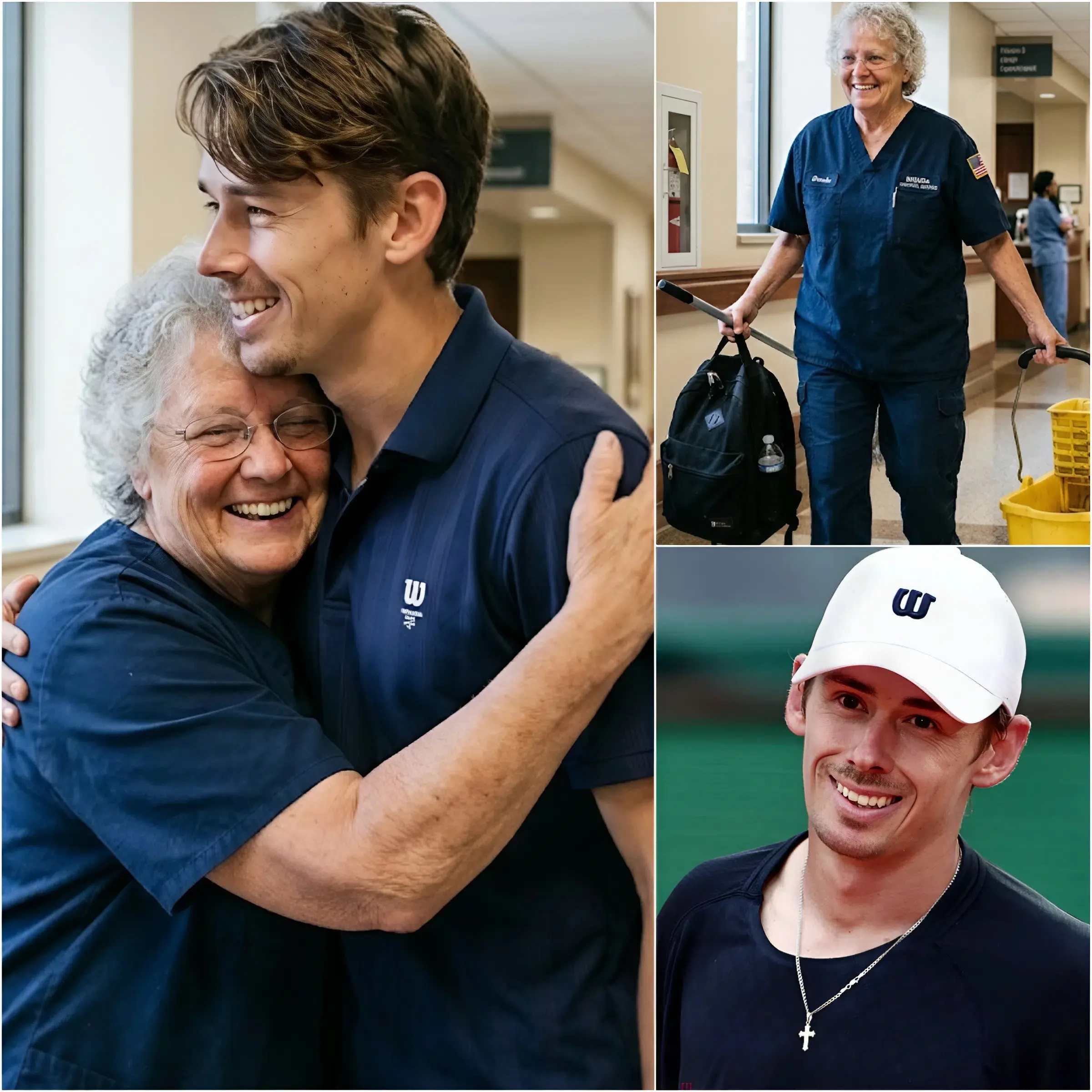 Cover Image for ❤️ GOOD NEWS: Alex de Minaur quietly restored hope for a 68-year-old cleaning woman who was on the brink of despair after being dismissed for being “too old and too slow.”