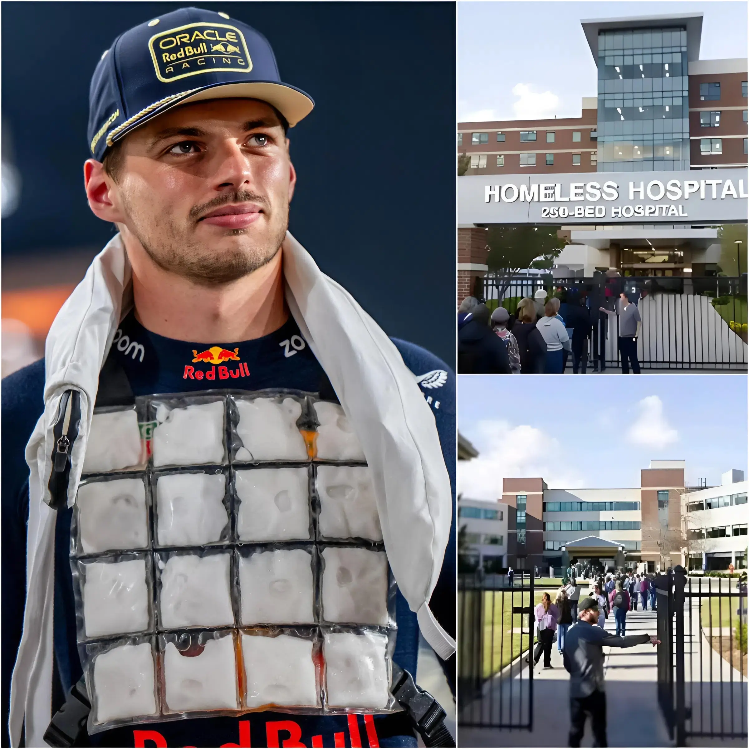 Cover Image for Om 05:00 uur ‘s ochtends, in de snijdende kou, opende Max Verstappen hoogstpersoonlijk de deuren van het ziekenhuis — GEEN camera’s, GEEN lintjesknippen, GEEN applaus…