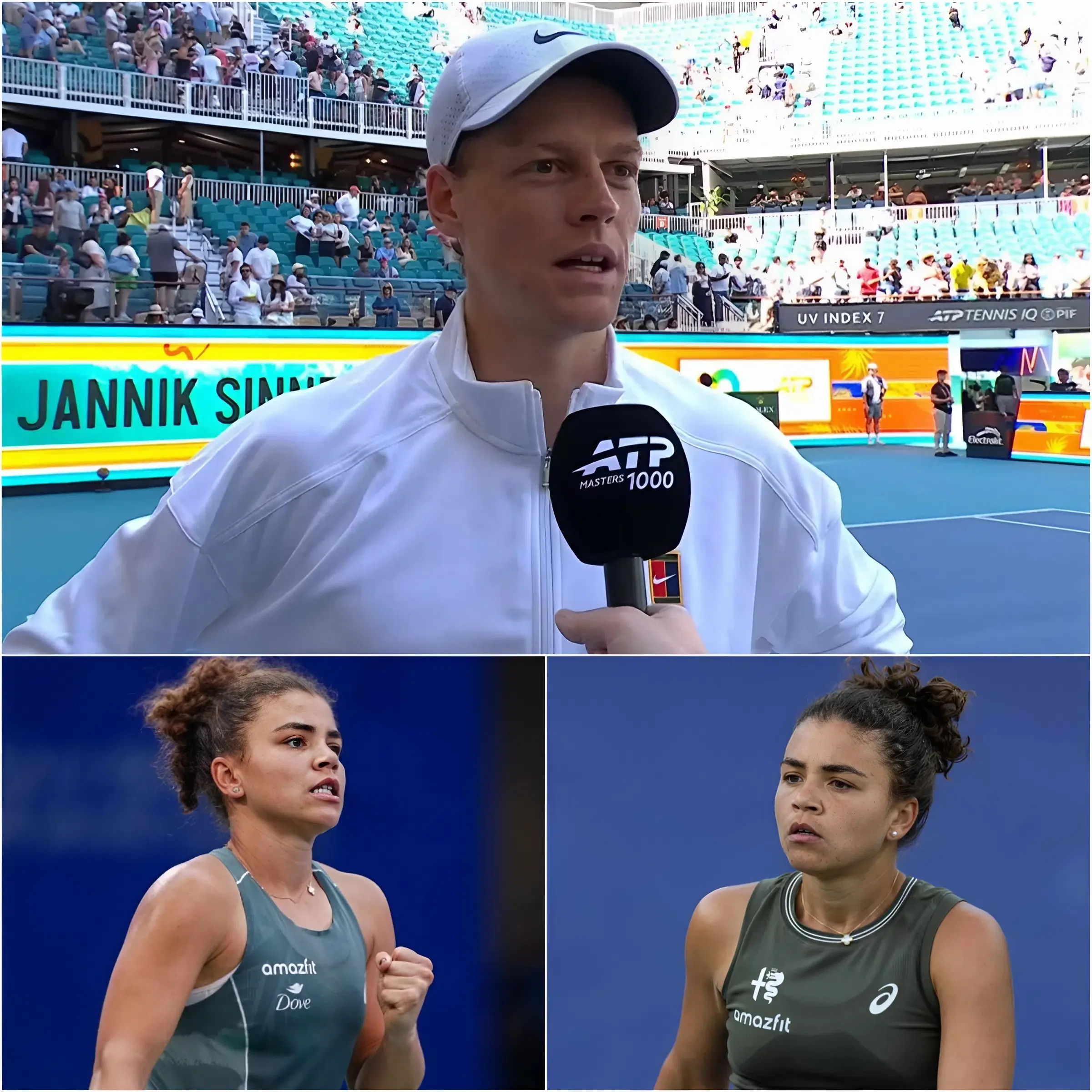 Cover Image for Jannik Sinner, Il Numero Uno Italiano, Ha Appena Inviato Un Messaggio Pieno Di Emozione A Jasmine Paolini Dopo La Sconfitta Amara Di Lei Allo Stuttgart Open Di Ieri