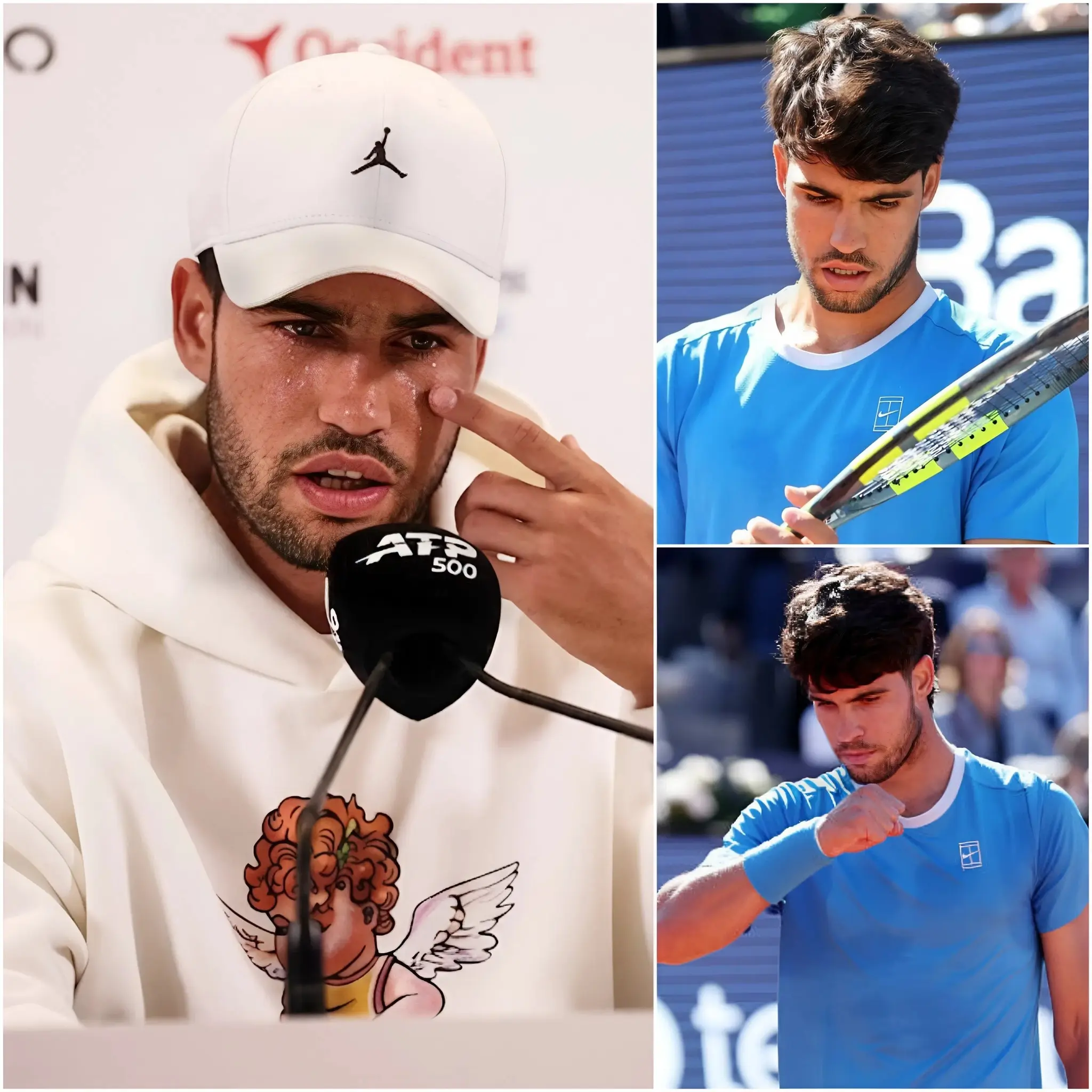 Cover Image for 😢 “I can’t hide it anymore…” On the morning of April 16, tennis player Carlos Alcaraz burst into tears, his voice shaking as he confessed what he had had to go through.