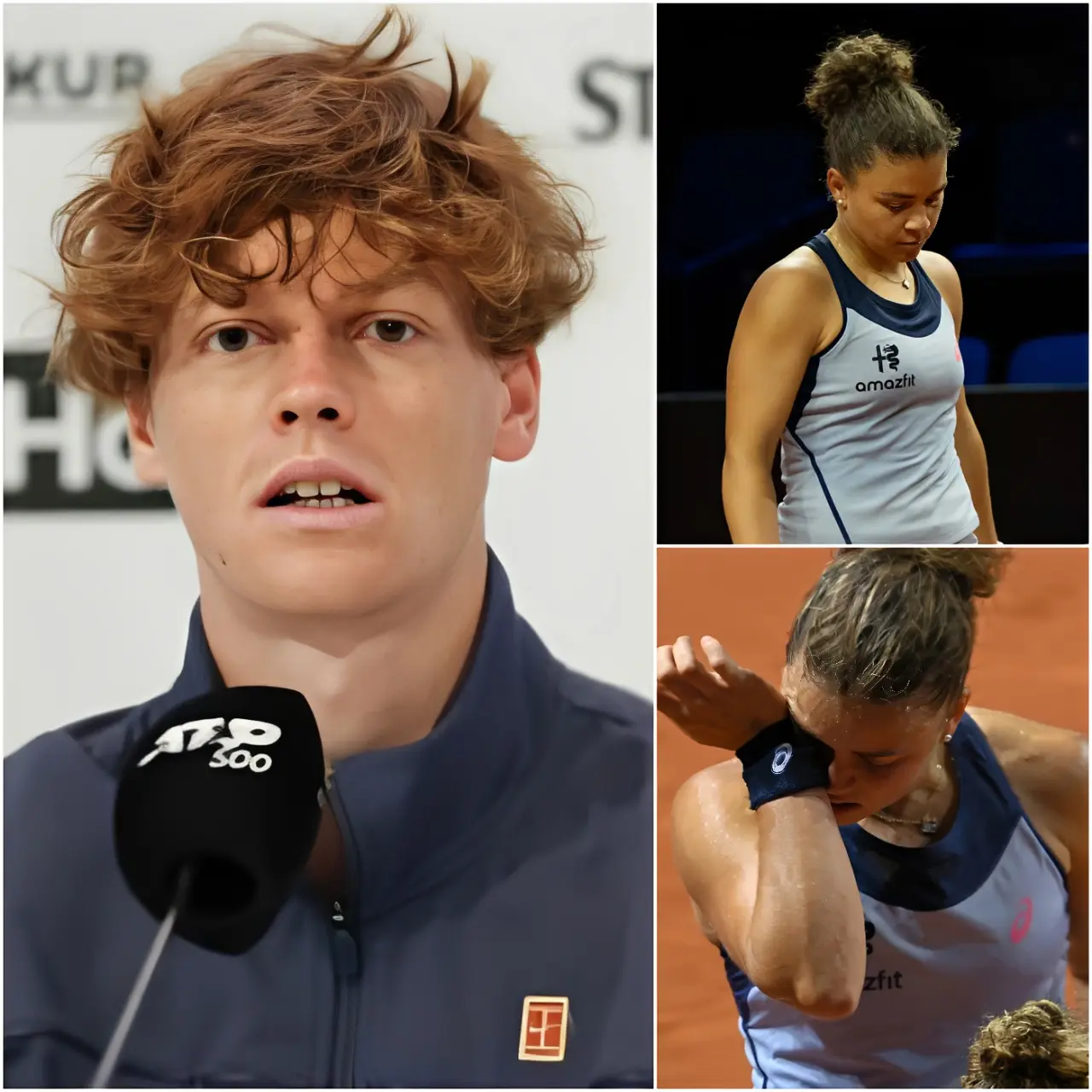 Cover Image for 🇮🇹❤️ Jannik Sinner, il tennista numero uno italiano, ha appena inviato un messaggio a Jasmine Paolini dopo la sua sconfitta agli