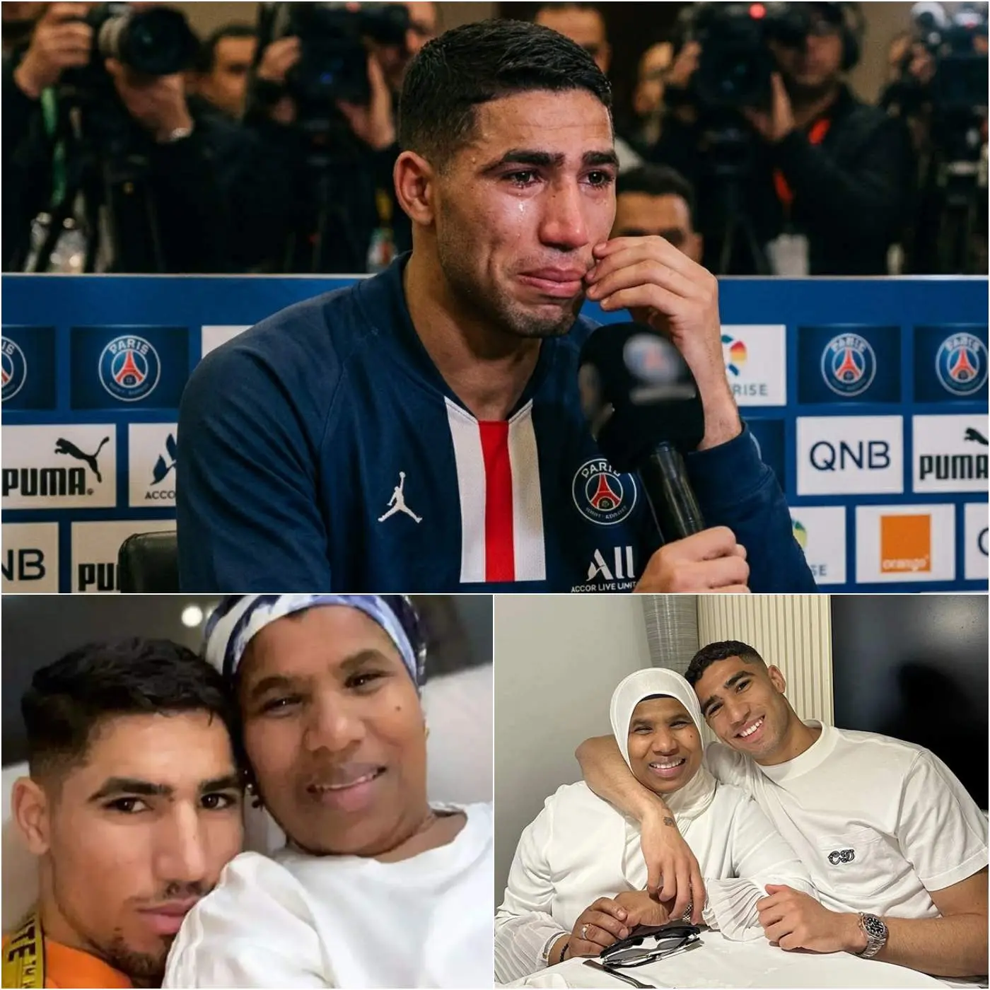 Cover Image for TRISTESSE : Il y a 30 minutes, le président du PSG a adressé ses condoléances les plus sincères à Achraf Hakimi. À l’heure actuelle, sa mère est… – Copy