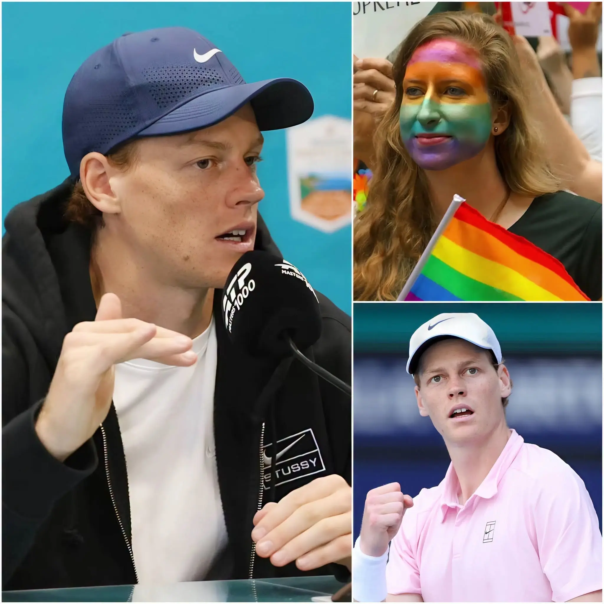 Cover Image for 🌈Jannik Sinner Ha Confermato Che Non Indosserà La Fascia Arcobaleno LGBT Nella Prossima Partita. Spiegando La Sua Decisione, Sinner Ha Dichiarato: “Lo Sport Dovrebbe Concentrarsi Su Ciò Che Accade Sul Campo – Vittoria, Precisione E Prestazione – Non Su Movimenti Politici O Sociali”.