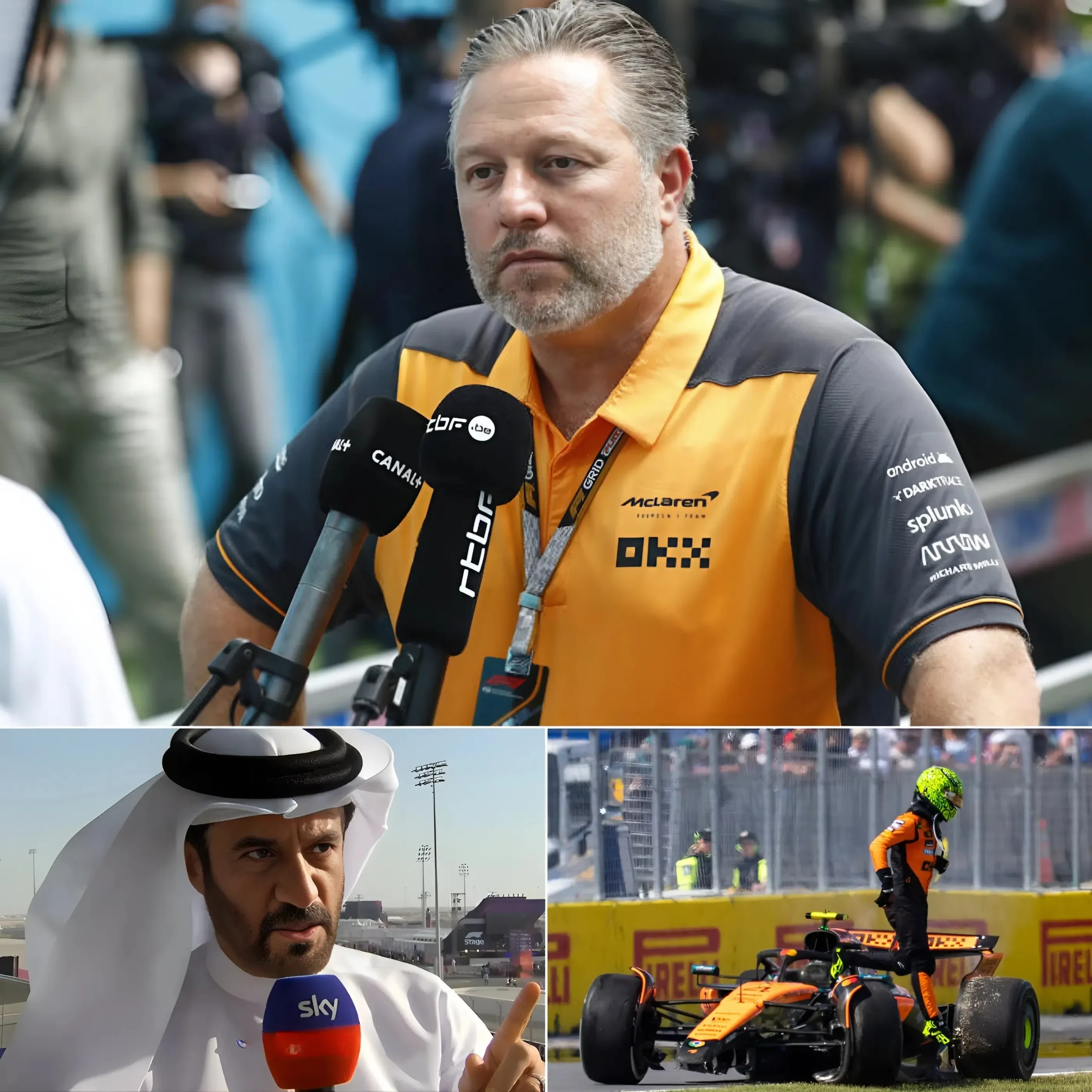 Cover Image for BREAKING NEWS: The F1 world is in turmoil after a shocking statement from McLaren! Zak Brown has harshly criticized the FIA, claiming the new regulations are absurd and “directly aimed” at his team. Specifically, he even called for the removal of the FIA ​​president, pushing tensions to a breaking point!👇👇👇