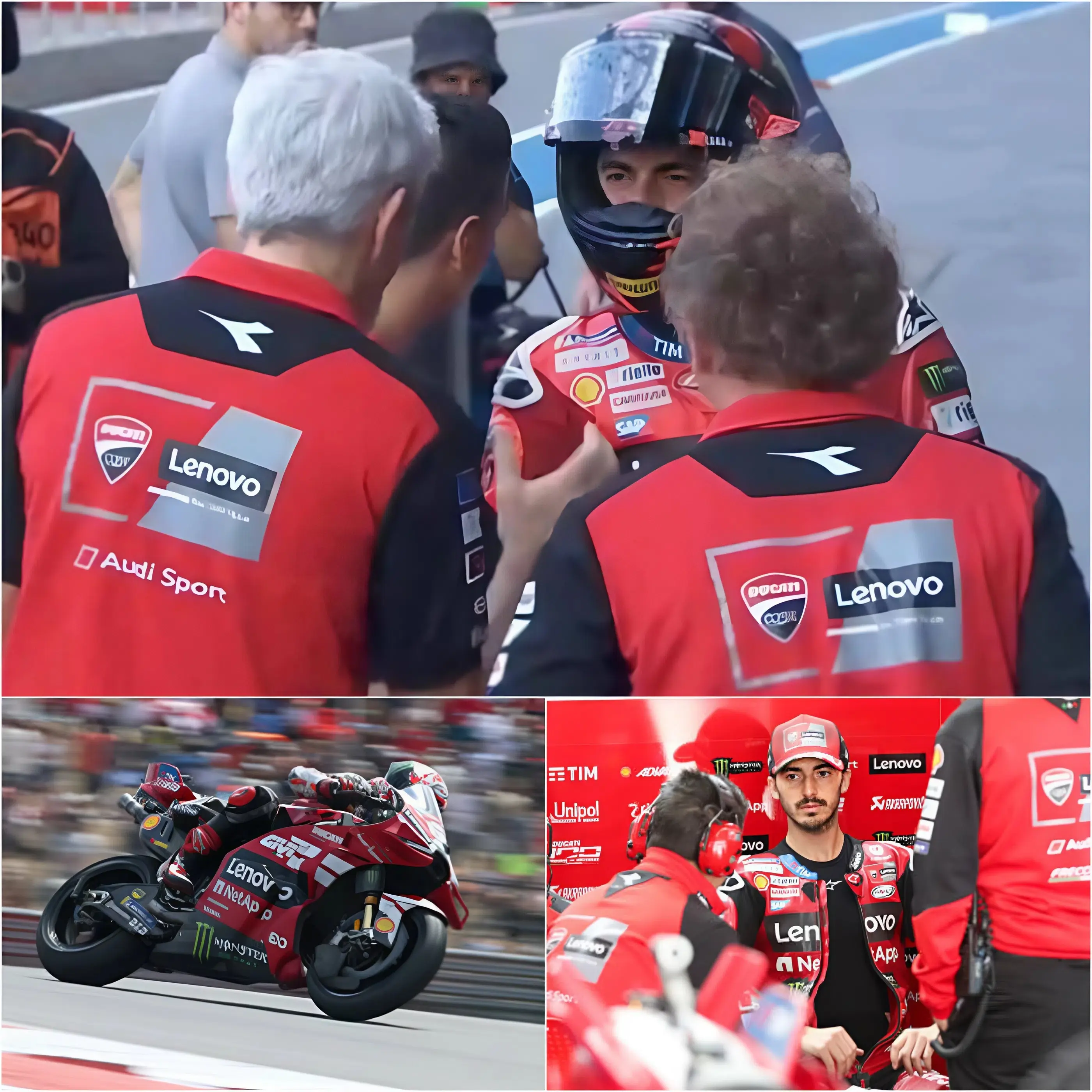 Cover Image for Francesco Bagnaia si allena come un “ribelle” prima della gara di Spagna, Gigi Dall’Igna apporta una modifica tattica all’ultimo minuto che scatena il caos nel mondo delle corse – avversari e allenatori famosi rimangono sbalorditi dalla sua strategia.