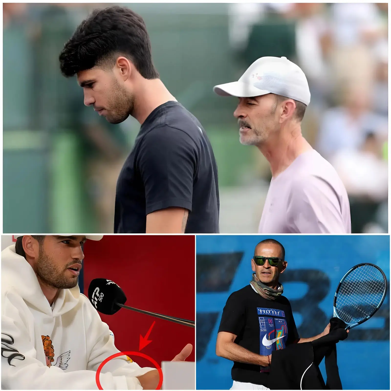 Cover Image for 😢”WE CANNOT RISK EVEN ONE MORE MOMENT.” Samuel Lopez, the coach who has stood by Carlos Alcaraz during his most pivotal moments, has just released an emotional statement regarding the health of the world No. 2. With major tournaments looming on the horizon, Lopez’s revelations have sent the entire tennis community into a state of extreme anxiety. 🫣