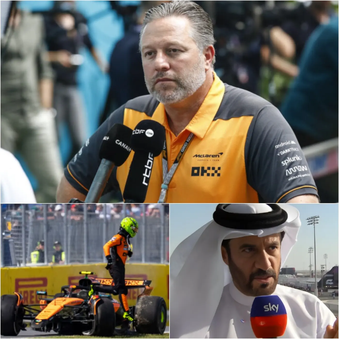 Cover Image for ÚLTIMA HORA: ¡El mundo de la F1 está conmocionado tras una impactante declaración de McLaren! Zak Brown ha criticado duramente a la FIA