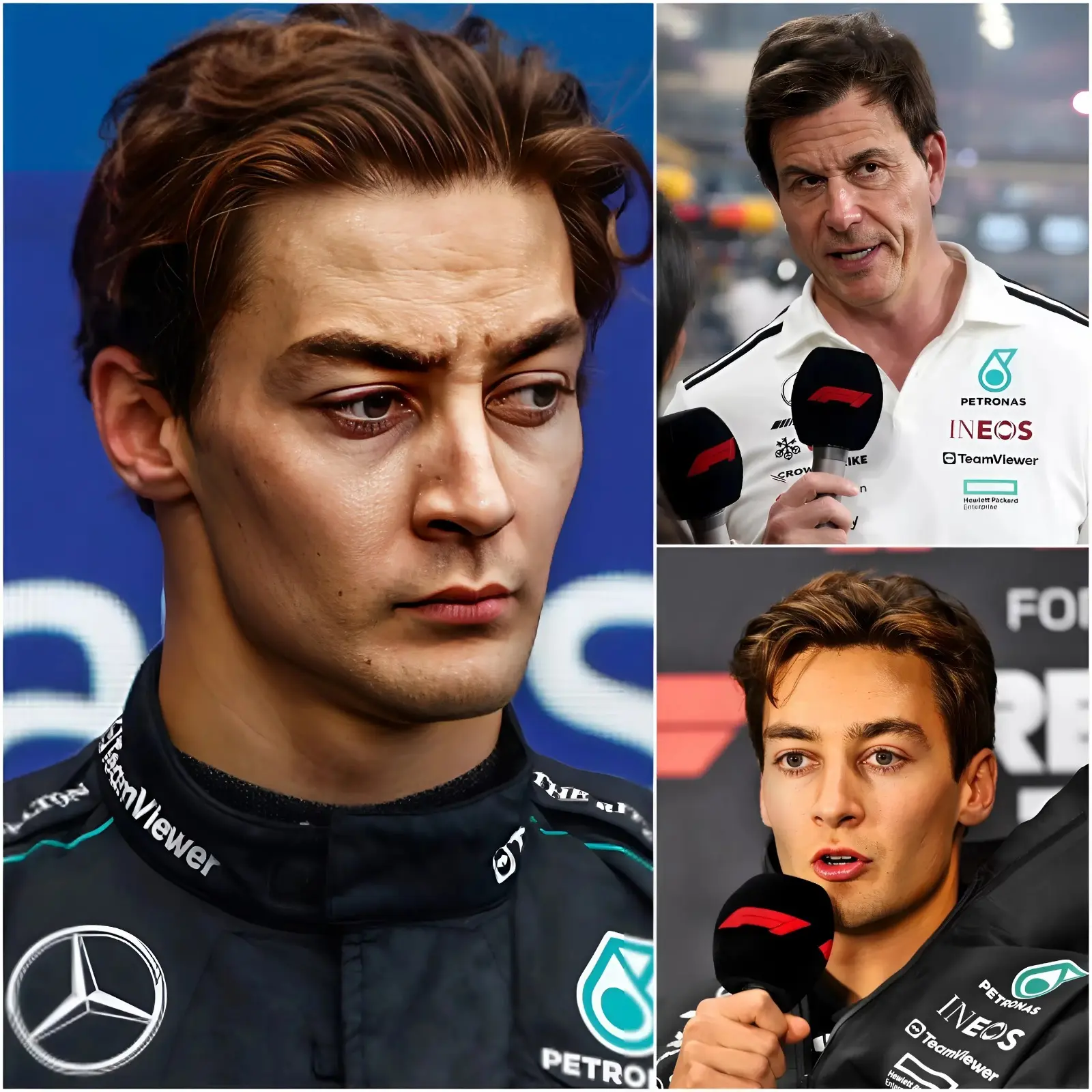 Cover Image for 🔴 “THEY DESTROYED ME — IT’S TIME I FINALLY SPEAK OUT” — George Russell shocked the F1 world when he publicly accused the Mercedes-AMG Petronas Formula One Team of favoritism towards Kimi Antonelli in a tense interview. He revealed previously undisclosed behind-the-scenes details, leaving fans stunned. But what shocked everyone even more was Toto Wolff’s cold reaction just minutes later…