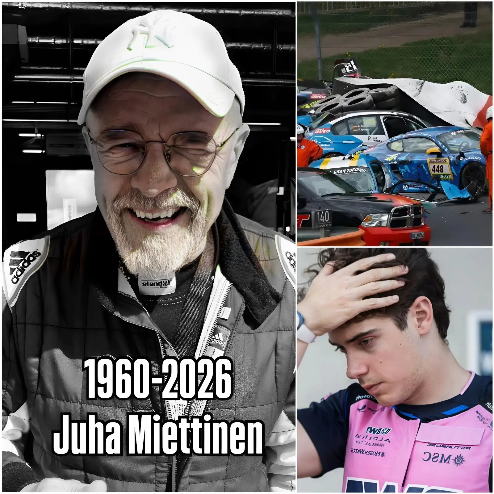 Cover Image for Slechts 30 minuten geleden kon Franco Colapinto zijn tranen niet bedwingen en barstte hij in huilen uit toen hij het nieuws hoorde over het plotselinge overlijden van Juha Miettinen. Met een trillende en emotionele stem zei de jonge Argentijnse coureur: “Hoe kan zoiets vreselijks hem overkomen? Een man die ik enorm respecteer in mijn carrière.”