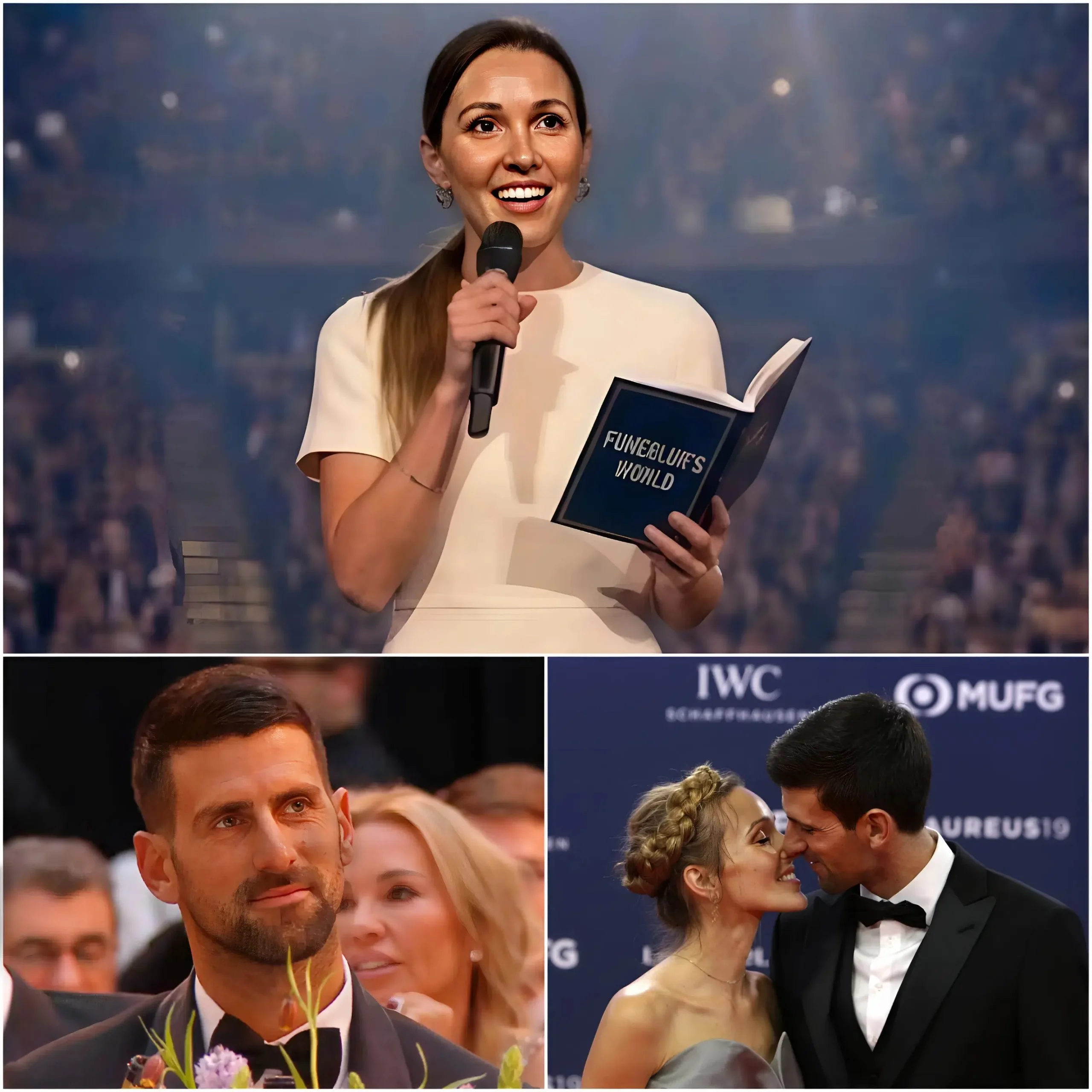Cover Image for 🚨UN MOMENTO INOLVIDABLE! Anoche, Jelena Djokovic — esposa de Novak Djokovic — subió al escenario con algo mucho más significativo que una simple actuación. Lo que siguió no fue un espectáculo, sino un homenaje profundamente personal: una canción preparada exclusivamente para él, interpretada en un momento que dejó a toda la sala suspendida en silencio.