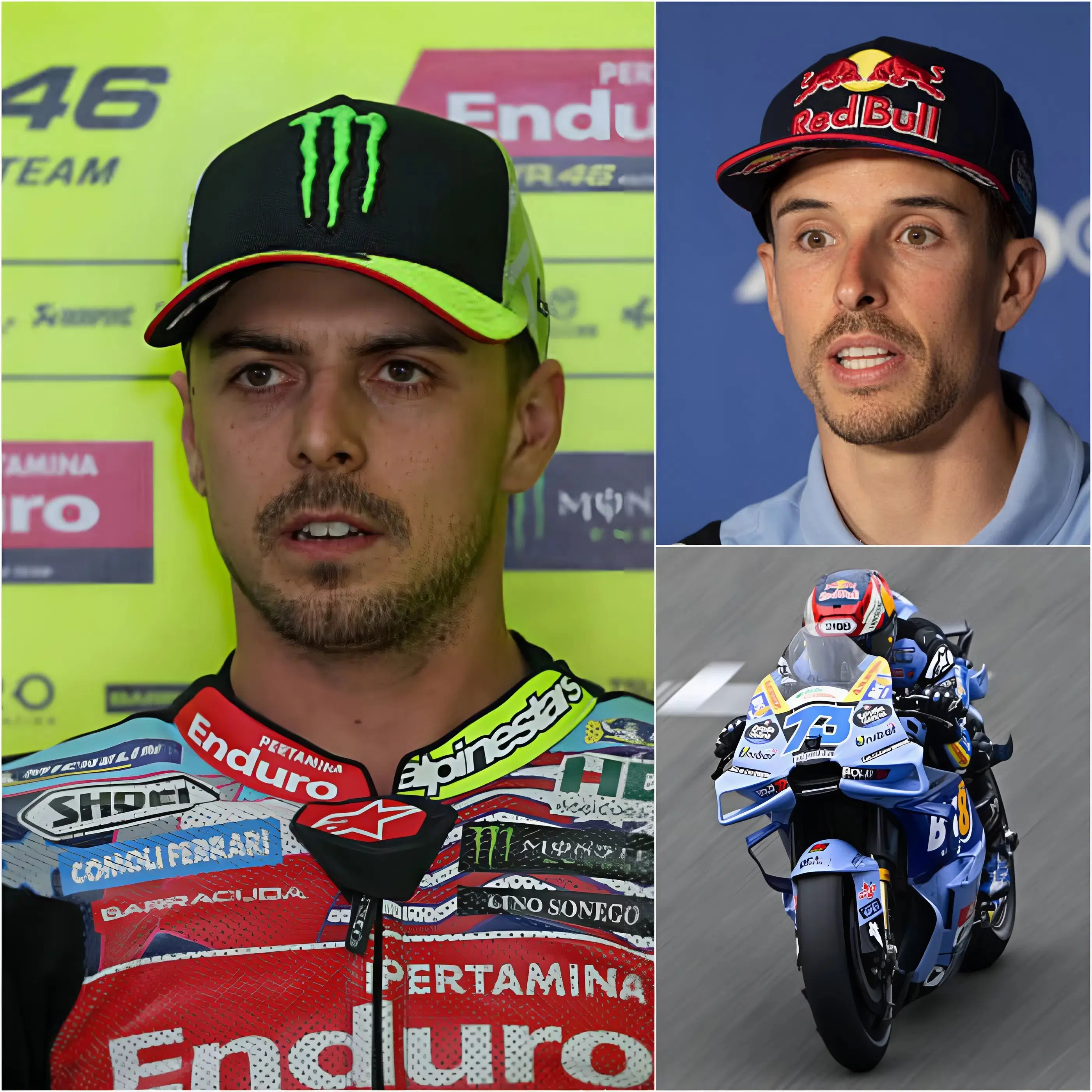 Cover Image for 🔴 “LUI STA BARANDO” – Fabio Di Giannantonio ha appena sconvolto il mondo delle corse MotoGP subito dopo il primo giorno di prove del Gran Premio di Spagna, chiedendo alla FIM di investigare sulla Ducati GP26 di Alex Marquez. Il pilota italiano ha accusato il team Gresini di aver utilizzato carburante illegale per ottenere un vantaggio. La FIM è intervenuta immediatamente