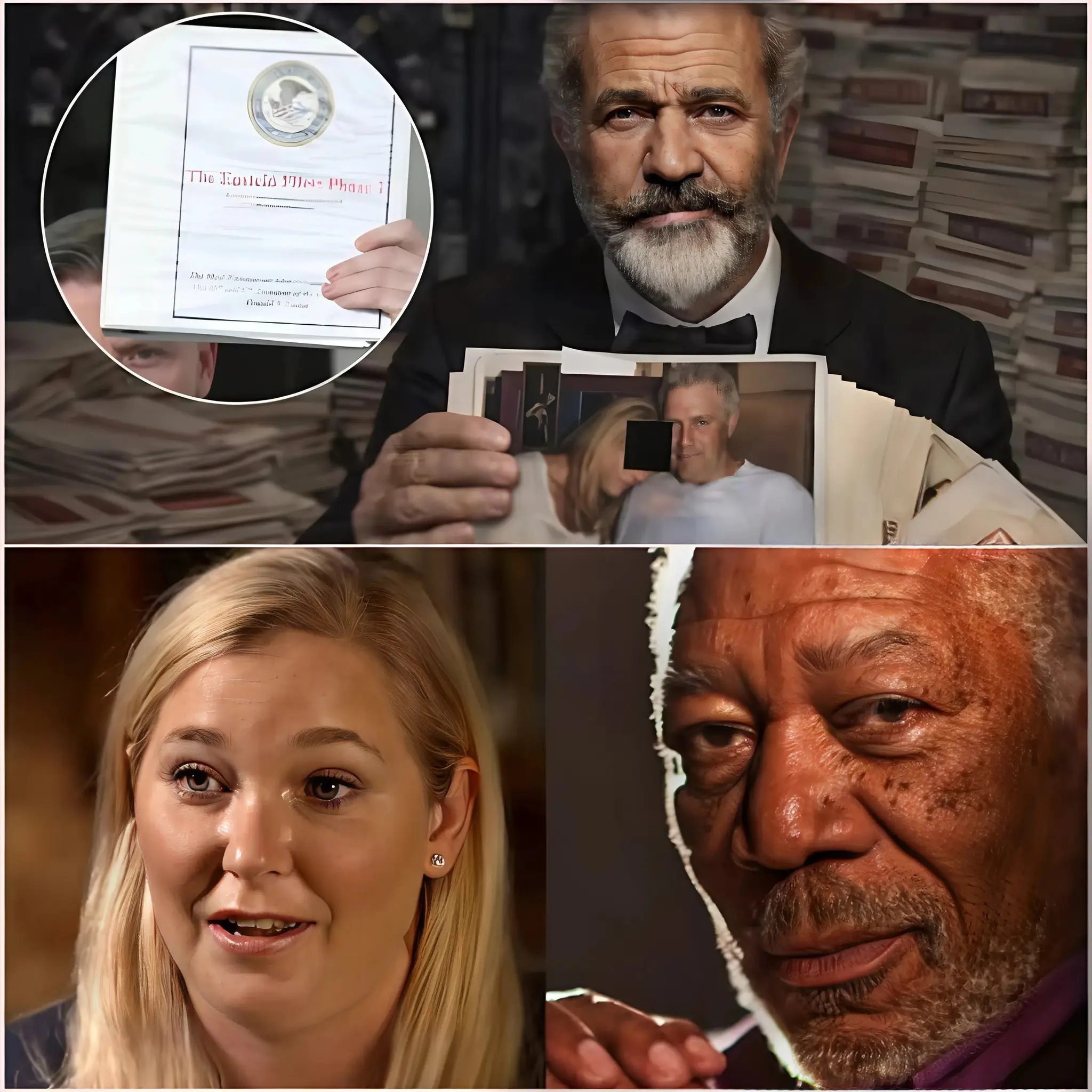 Cover Image for 🎙️ QUAND DES VOIX ICONIQUES INFLUENT LE DÉBAT MONDIAL : Morgan Freeman ET Mel Gibson AU CENTRE DE LA CONVERSATION