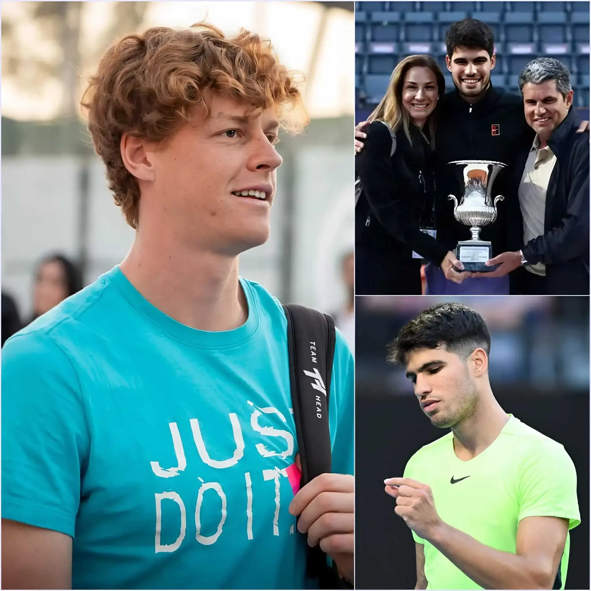 Cover Image for Hace 30 minutos 🚨 Jannik Sinner expresó sus más profundas condolencias a Carlos Alcaraz tras la trágica noticia que ha afectado a su familia. Poco después, el propio Carlos Alcaraz confirmó la noticia, dejando a millones de aficionados atónitos y profundamente conmovidos.