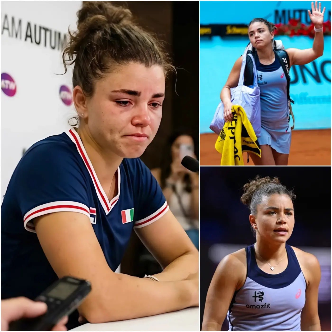 Cover Image for 💔 “NON È COSÌ CHE DOVEVA FINIRE…” Il mondo del tennis è rimasto gelido e incredulo dopo la caduta di Jasmine Paolini al Madrid Open