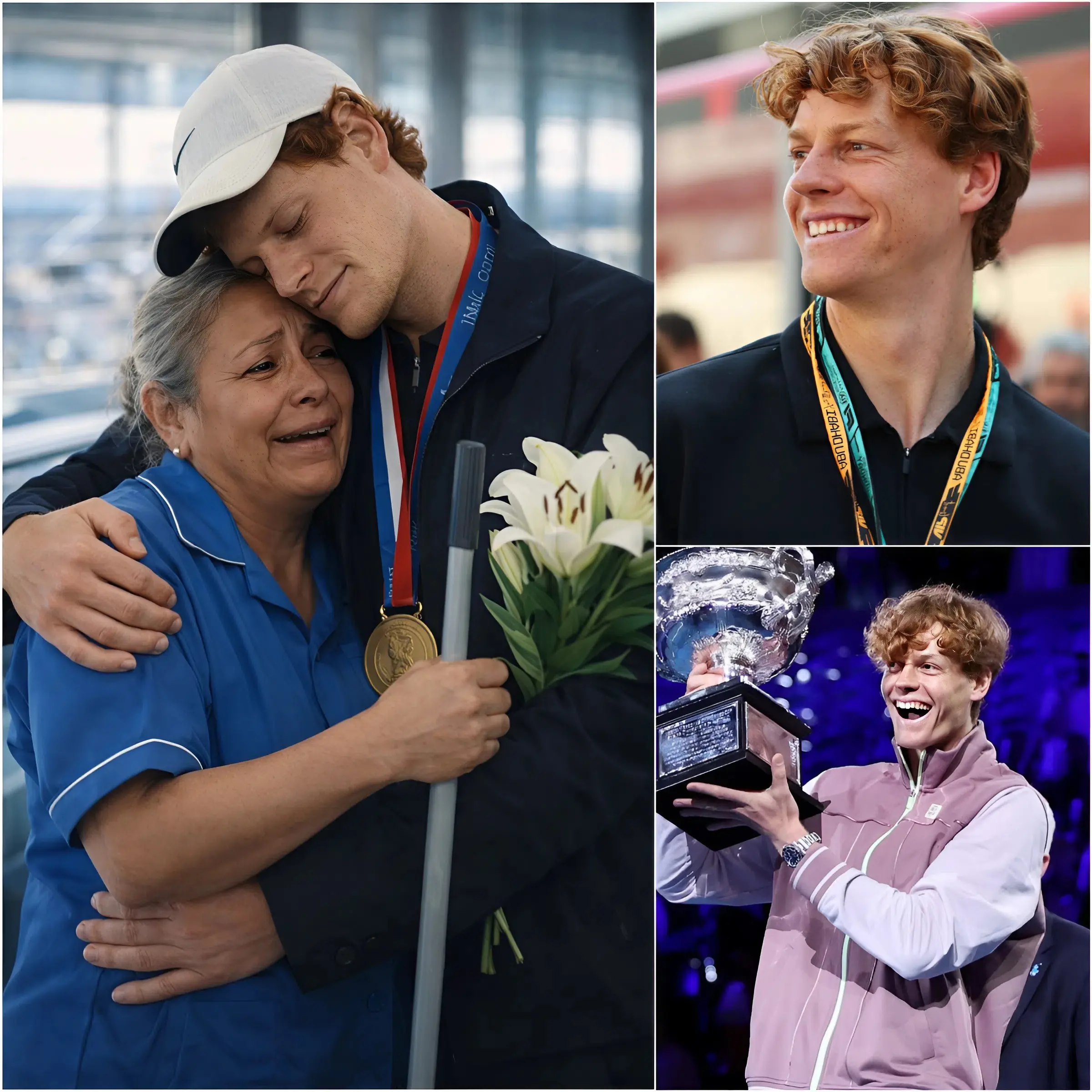 Cover Image for DEVASTATING SHAKE AT LAX AIRPORT – IT ALL HAPPENED IN A FEW MINUTES, BEFORE THE EYES OF EVERYONE! A 57-year-old cleaning woman, on the verge of being fired for being considered “too old”, finds Jannik Sinner’s wallet containing over $50,000 in cash…