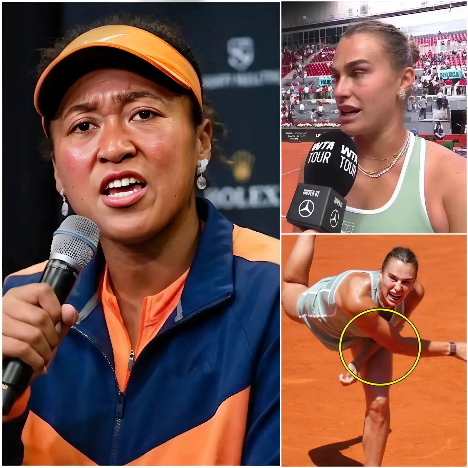 Cover Image for “¡ASQUEROSA TRAMPOSA — DESCALIFICADA DE INMEDIATO!” Tras su derrota ante Aryna Sabalenka en los octavos de final del Madrid Open, Naomi Osaka rompió el silencio y lanzó una grave acusación directamente contra la ganadora, Aryna Sabalenka.