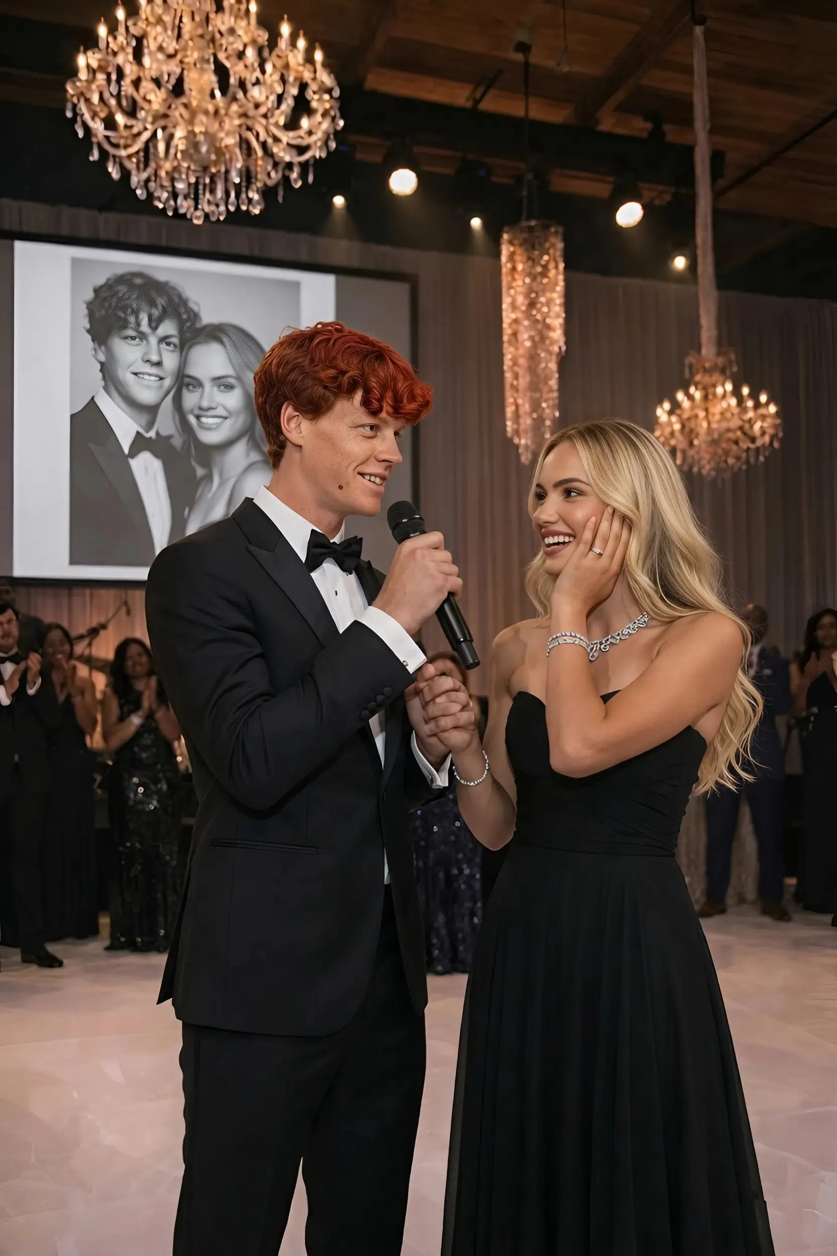 Cover Image for UN MOMENTO SPECIALE: Ieri sera, Jannik Sinner ha reso un commovente omaggio con la canzone “I Can’t Help Falling in Love”, dedicata alla sua compagna, Maria Braccini, che lo stava guardando dal pubblico.