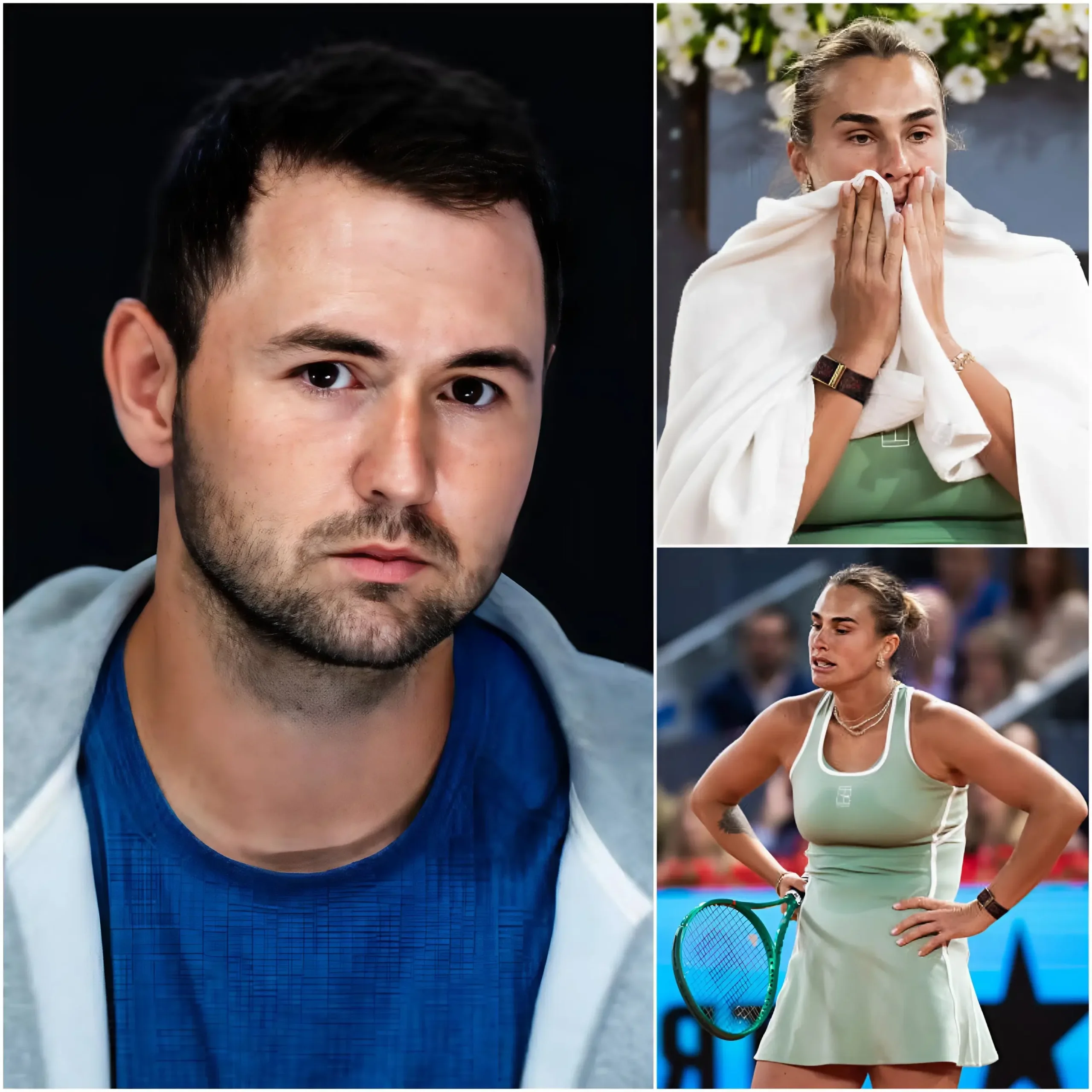 Cover Image for 🚨 15 MINUTES AGO: “I apologize to everyone” — Anton Dubrov became emotional while explaining the reason behind Jannik Sinner’s defeat at the Madrid Open, drawing sympathy from fans. Aryna Sabalenka reportedly faced a serious issue before the match, which prevented him from competing with a positive mindset and giving his full effort.