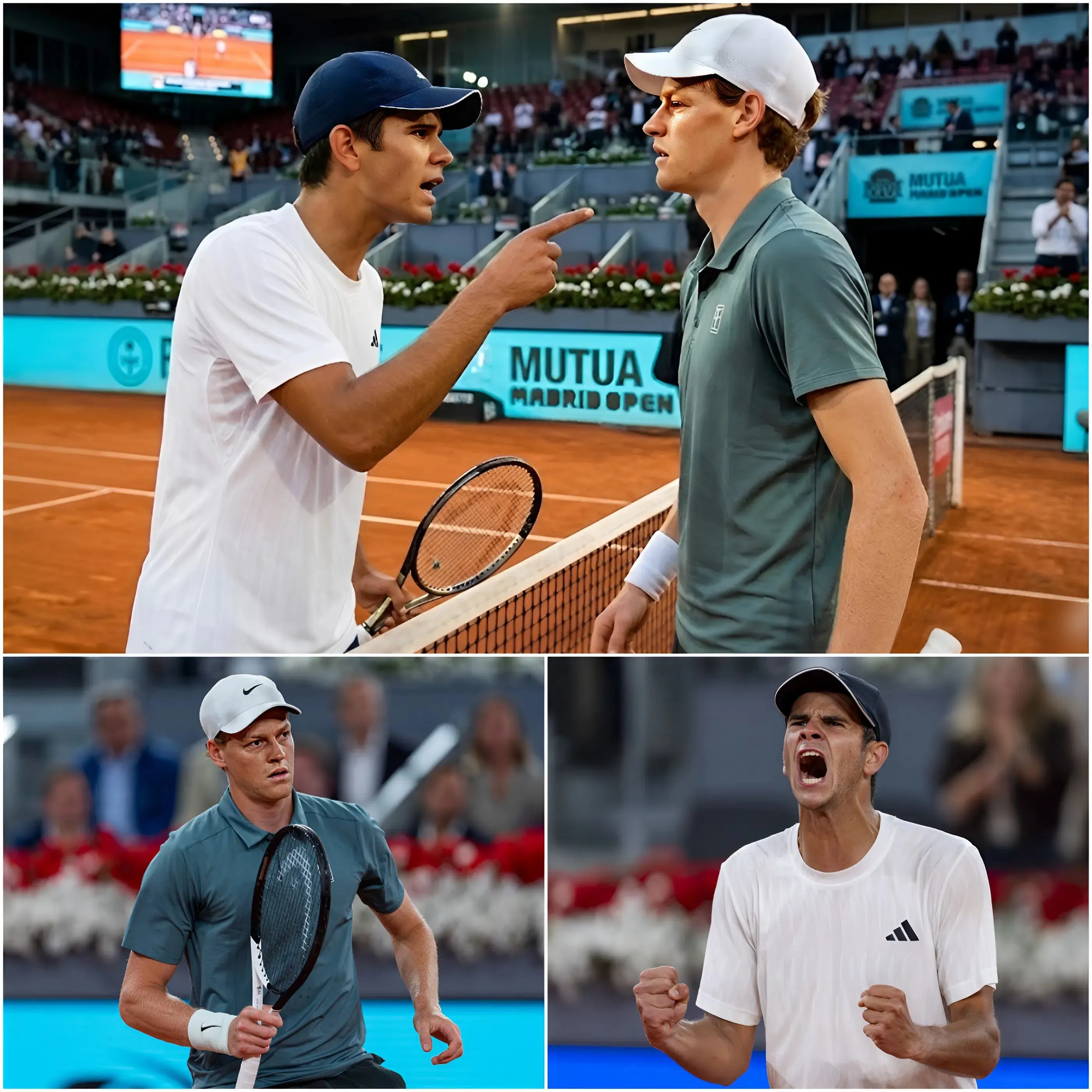 Cover Image for 🚨 “HE DOESN’T DESERVE TO BE A CHAMPION!” — Rafael Jodar has just sparked a storm of controversy at the Madrid Open 2026, publicly accusing Jannik Sinner of lacking sportsmanship. Jodar claimed that Sinner’s team committed irregularities, allegedly sending signals from the stands to interfere with the match and help him stage a comeback.