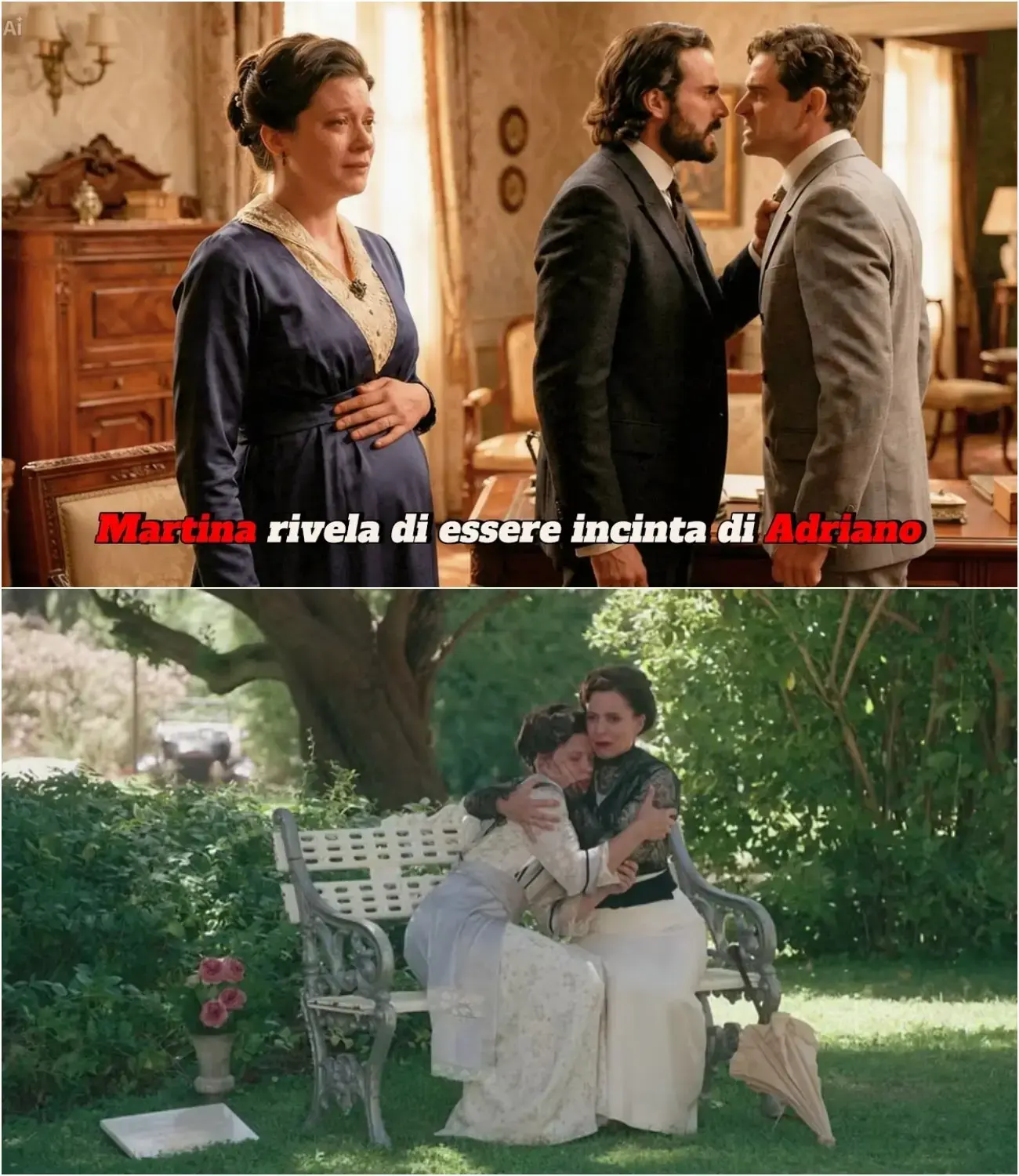 Cover Image for IL SEGRETO PIÙ OSCURO DI MARTINA È STATO SVELATO! Martina porta in grembo il frutto di un peccato imperdonabile. Mentre Jacobo sogna il matrimonio, lei combatte contro le nausee e il terrore di essere scoperta.