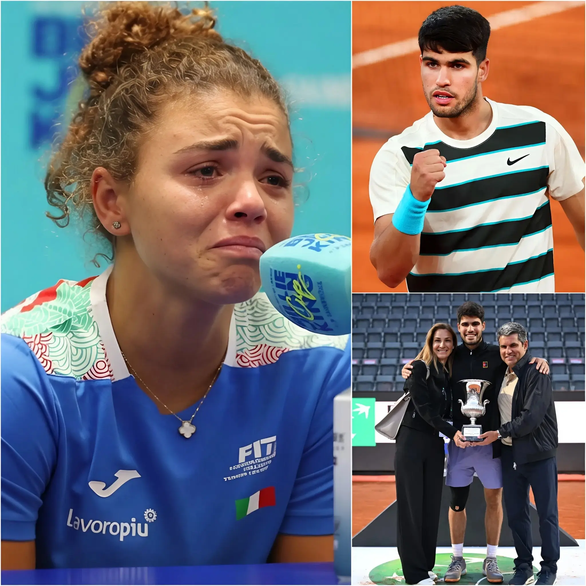 Cover Image for 🚨 10 Minuti Fa 🎾 Jasmine Paolini Ha Espresso Le Sue Più Sentite Condoglianze A Carlos Alcaraz In Seguito Alla Tragica Notizia Che Ha Colpito La Sua Famiglia. Con La Voce Rotta Dall’emozione E Traboccante Di Empatia, Paolini Non Ha Potuto Fare A Meno Di Esprimere Il Suo Sostegno Incondizionato In Questo Momento Di Dolore.