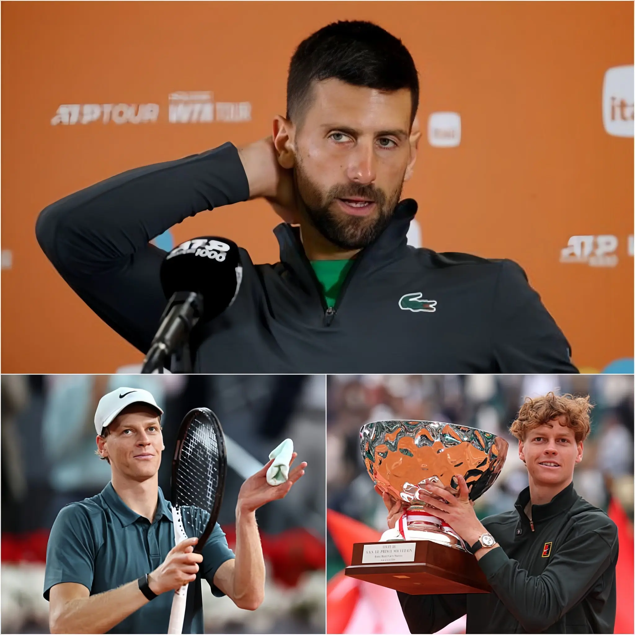 Cover Image for ULTIM’ORA 🎾 Novak Djokovic, la leggenda vivente del tennis, ha sorpreso tutti definendo Jannik Sinner la nuova stella di questa generazione. Ha rivelato che nemmeno lui è riuscito a infrangere il record degli ATP Masters 1000 e a completare la collezione di sei titoli Masters 1000 a soli 24 anni
