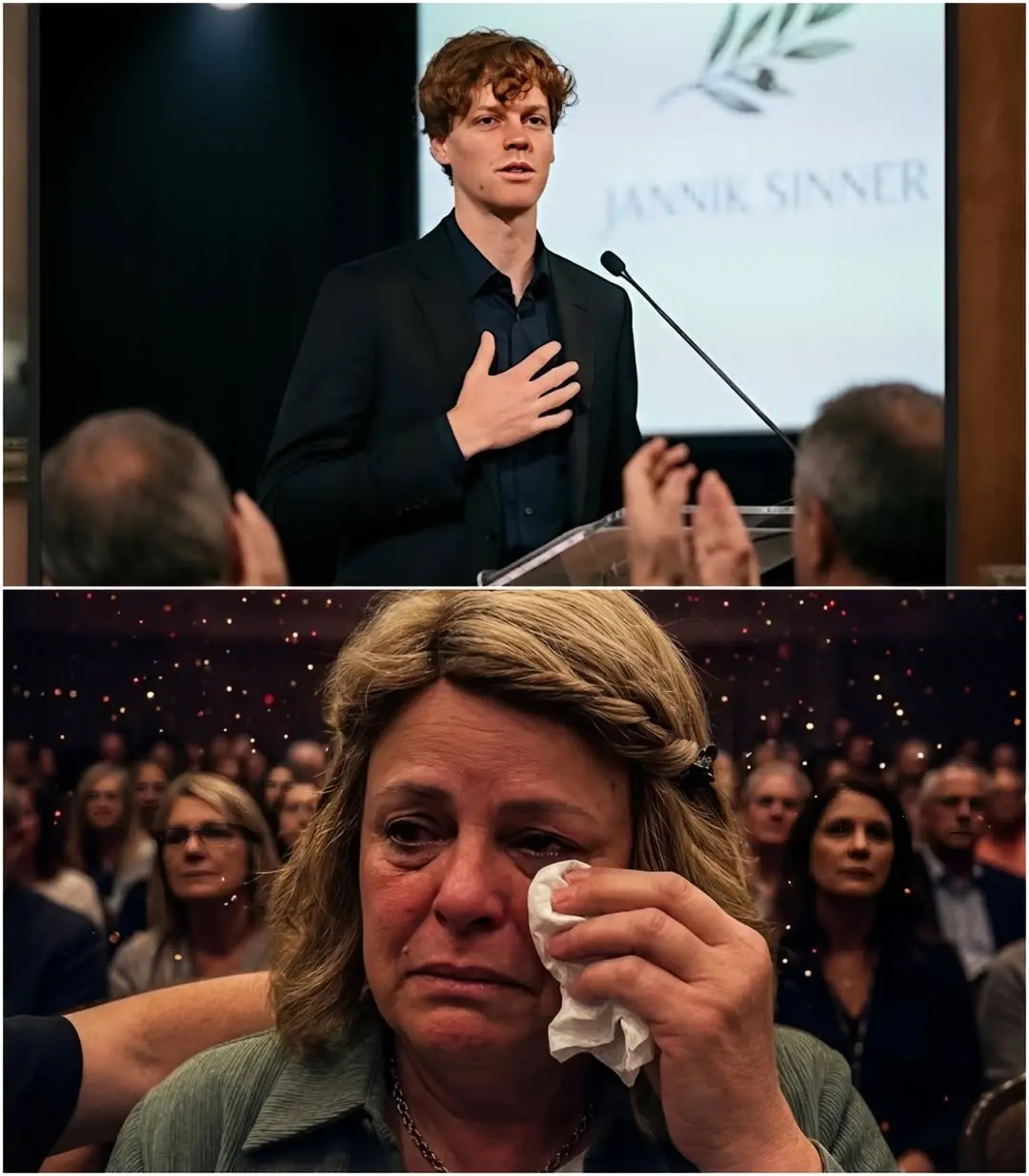 Cover Image for 💔 “MAMMA, CE L’HO FATTA!” — Ieri sera non è stata solo una premiazione, ma un momento profondamente umano in cui una leggenda si è mostrata semplicemente come il figlio di sua madre.