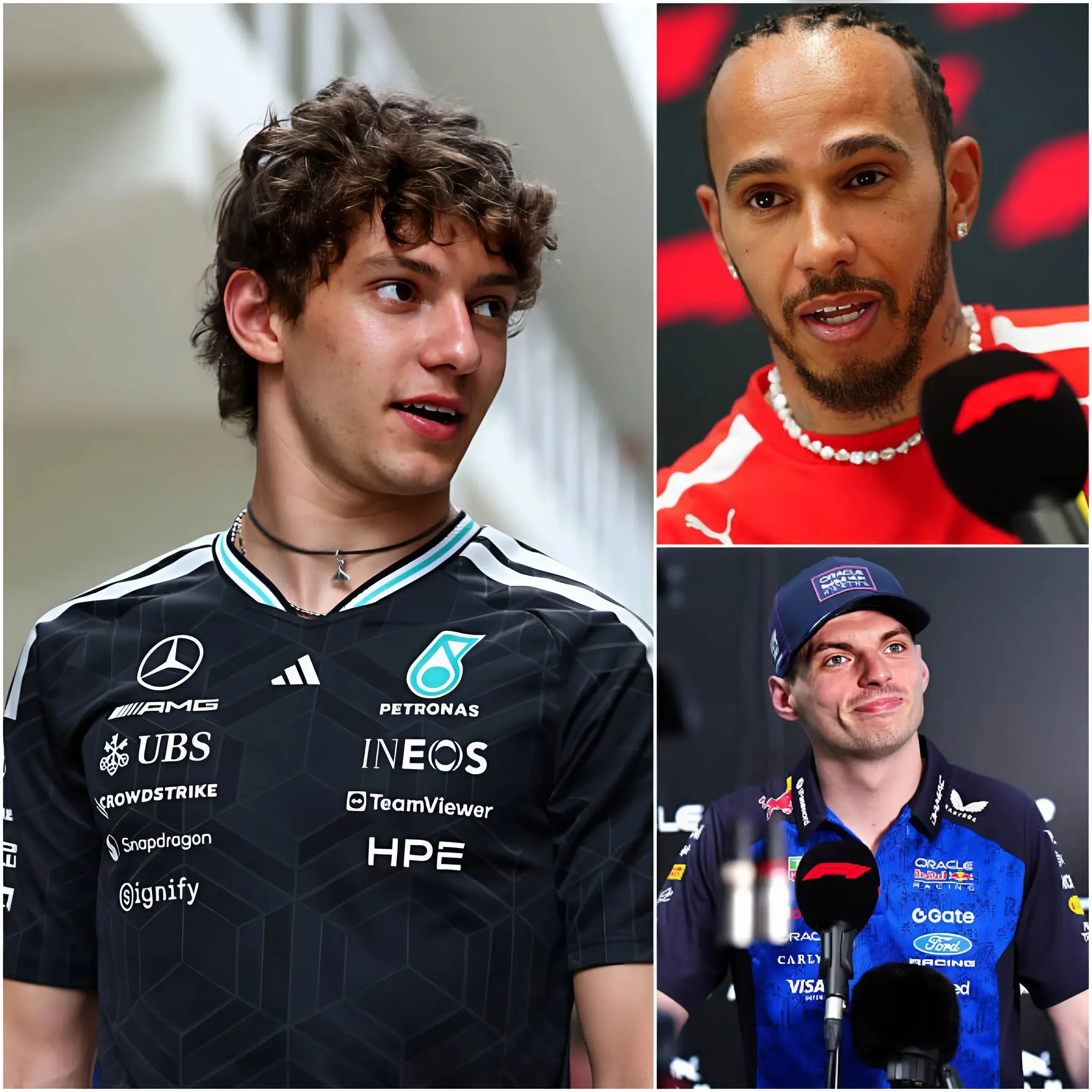 Cover Image for « JE SERAI LE GAGNANT À MIAMI ! » Kimi Antonelli a choqué le paddock de Formule 1 avec sa déclaration audacieuse aux médias, défiant directement de grands noms comme Max Verstappen et Lewis Hamilton. Mais ce qui a stupéfié les fans, ce ne sont pas seulement ses paroles : ce sont ses actions mystérieuses peu de temps après dans le garage, plongeant l’équipe dans une tension extrême…👇