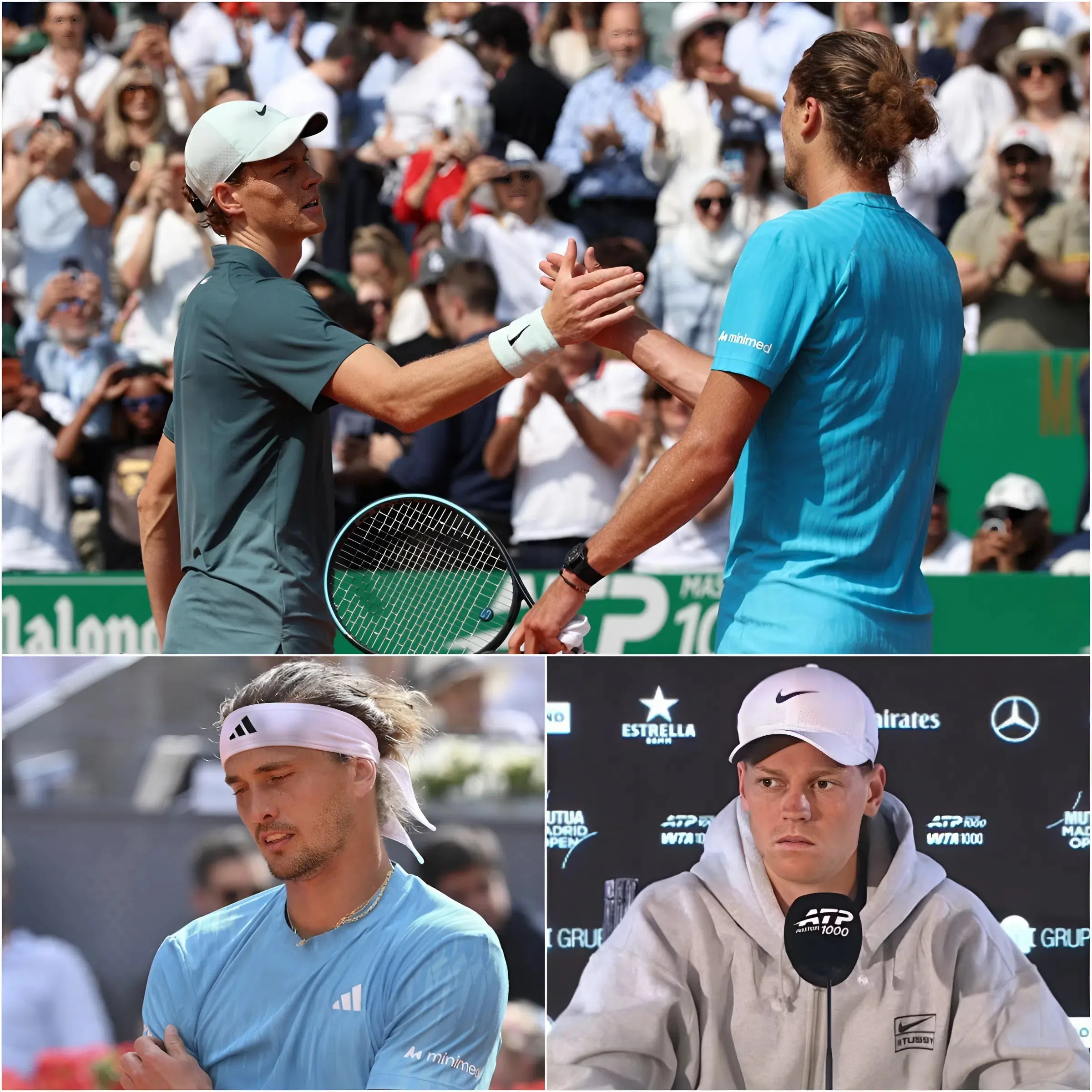 Cover Image for 🚨 HOURLY UPDATE: Jannik Sinner vs Alexander Zverev rescheduled — Important information below 👇 The upcoming Madrid Open final between Jannik Sinner and Alexander Zverev has officially been moved to a new start time due to adjustments in the television broadcasting schedule.