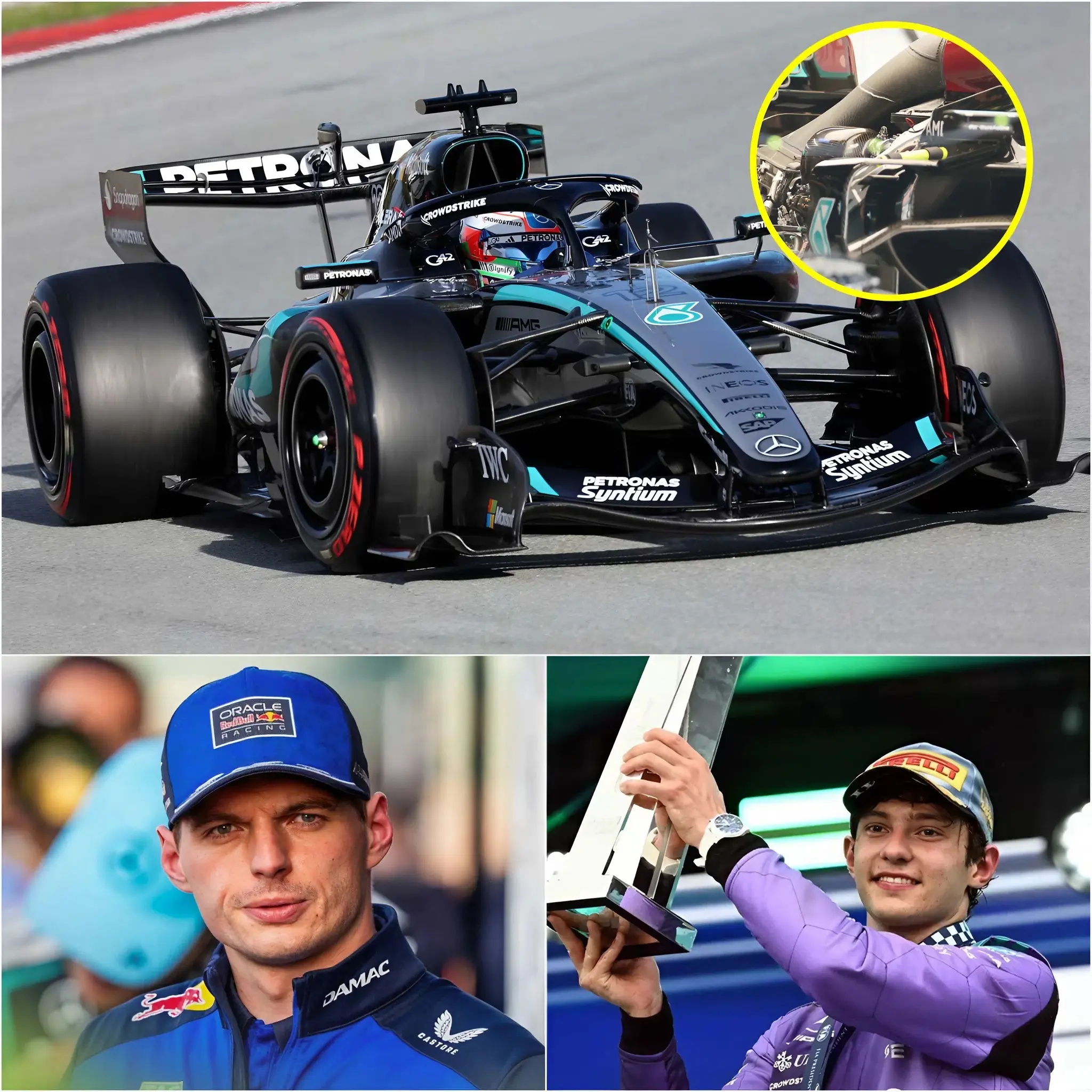 Cover Image for 🛑 BREAKING SHOCKER: Max Verstappen has unexpectedly submitted an official request to the FIA, proposing a special inspection of Kimi Antonelli’s car immediately after the Miami Grand Prix. Verstappen claims he has video evidence suggesting that Antonelli and his team used a “mysterious” device before the race, raising suspicions about his Mercedes.