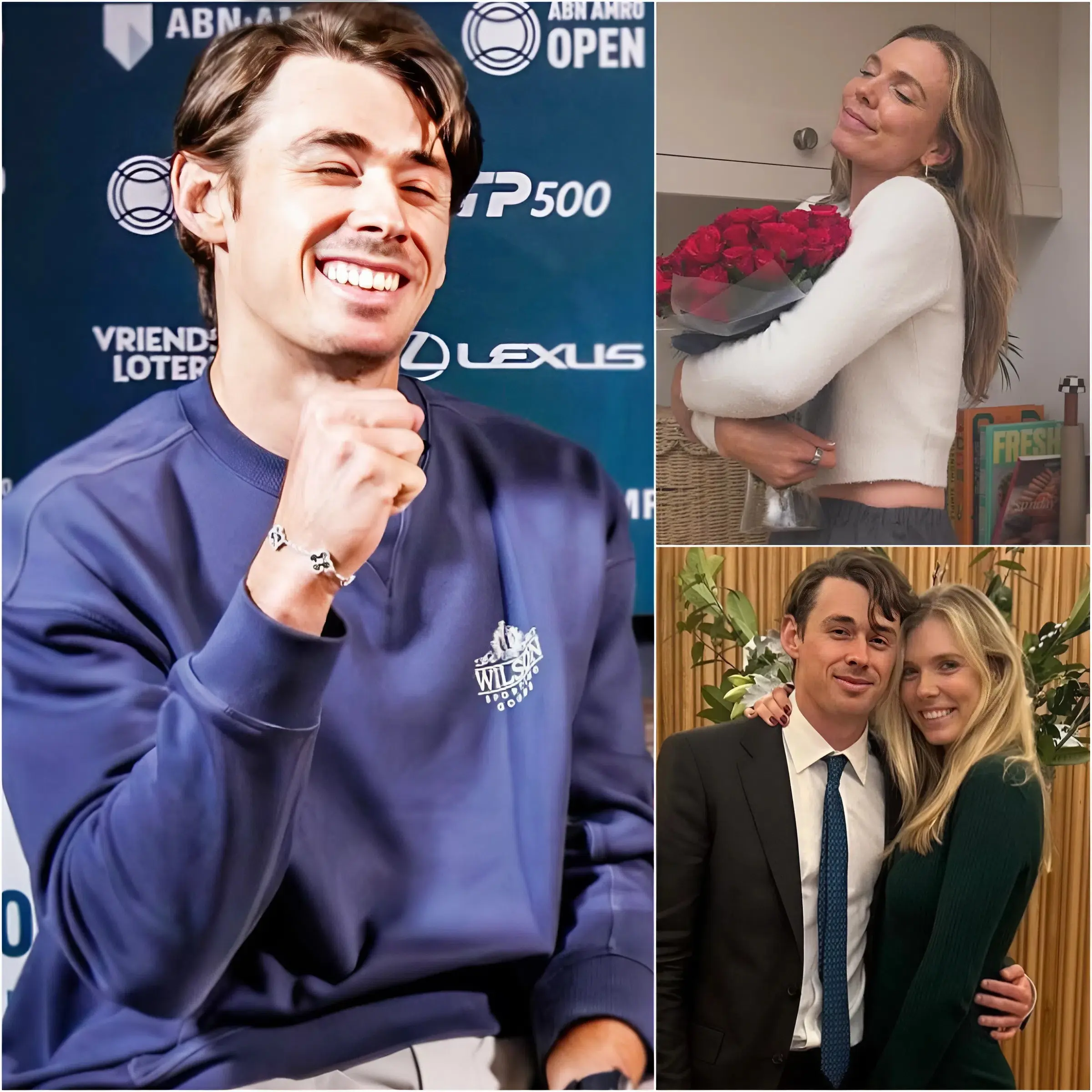 Cover Image for 📢 “GOOD NEWS” Amid concerns over inconsistent form, Alex de Minaur surprised everyone by announcing that he will get married later this year. After his fiancée Katie Boulter shared the joyful news, he also revealed the identity and name of their soon-to-be-born child — a name inspired by a legendary figure he deeply admires.